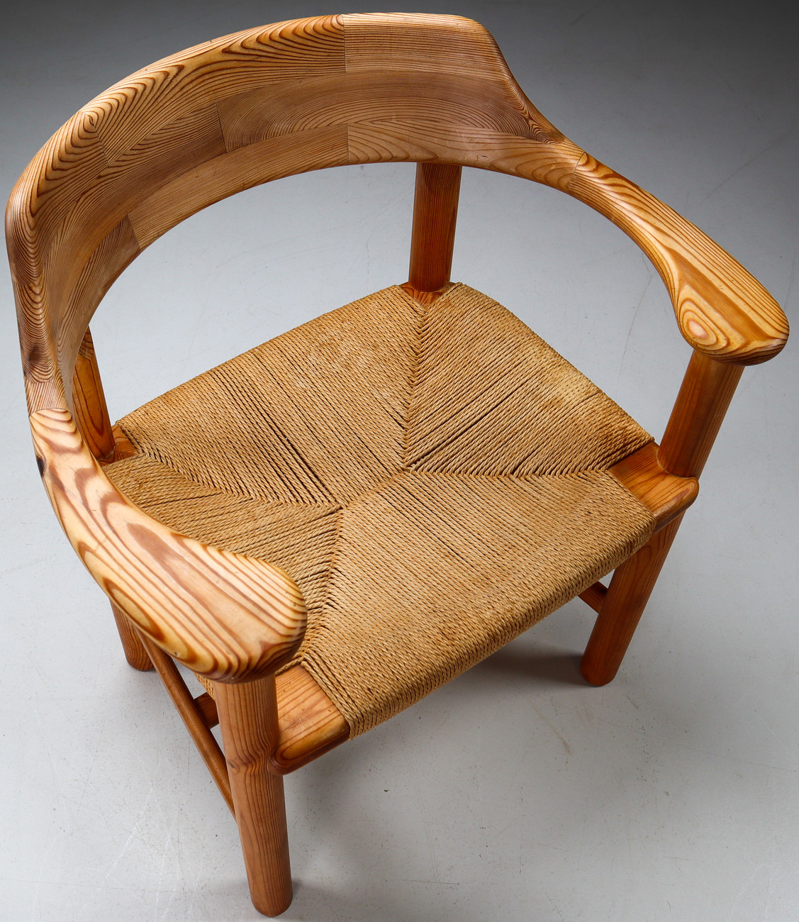 Rainer Daumiller for Hirtshals Savvaerk, set of four armchairs, pine, Denmark, 1970s. Late-20th century