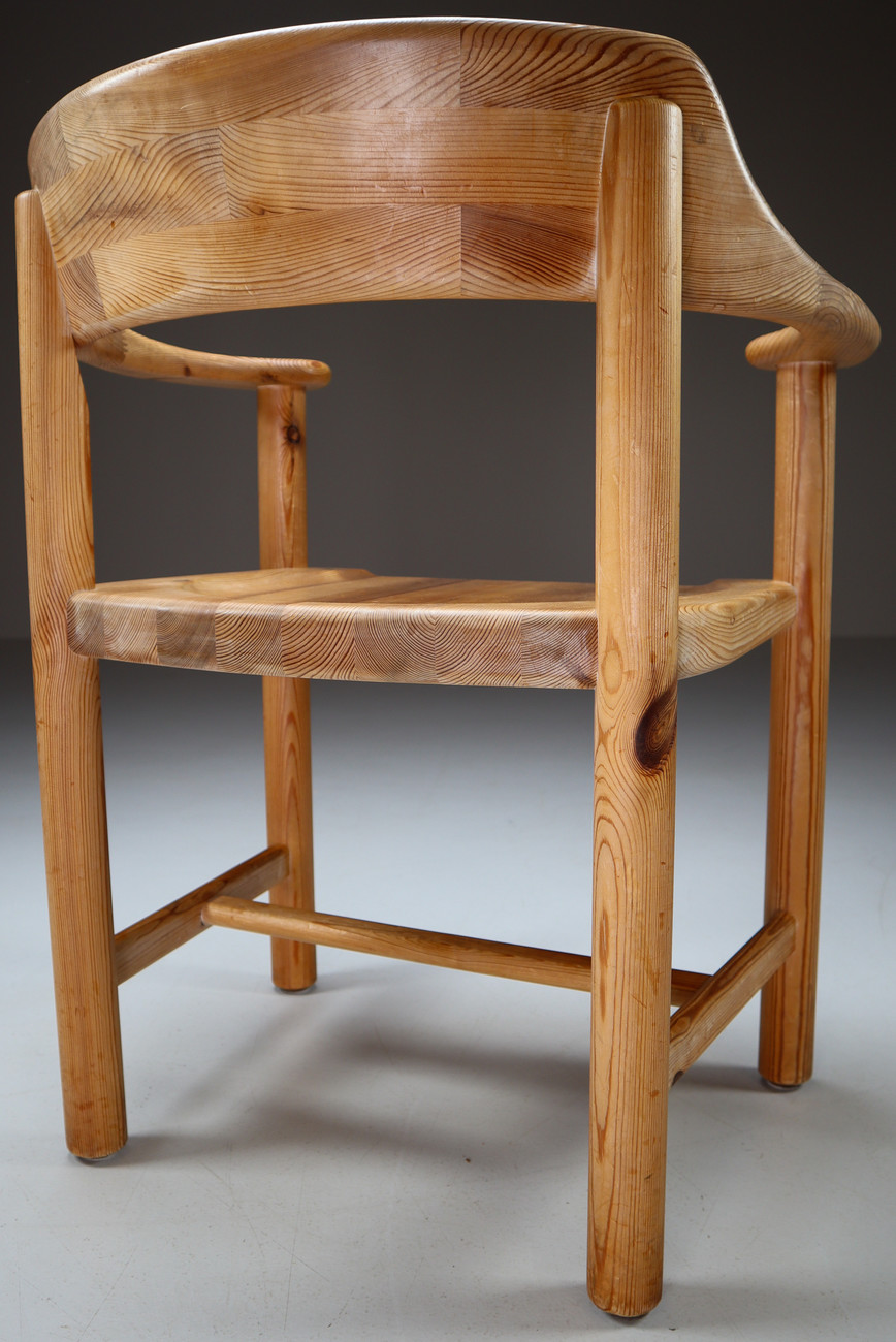 Rainer Daumiller Set of Six Pine Dining Chairs Denmark 1970s Mid-20th century