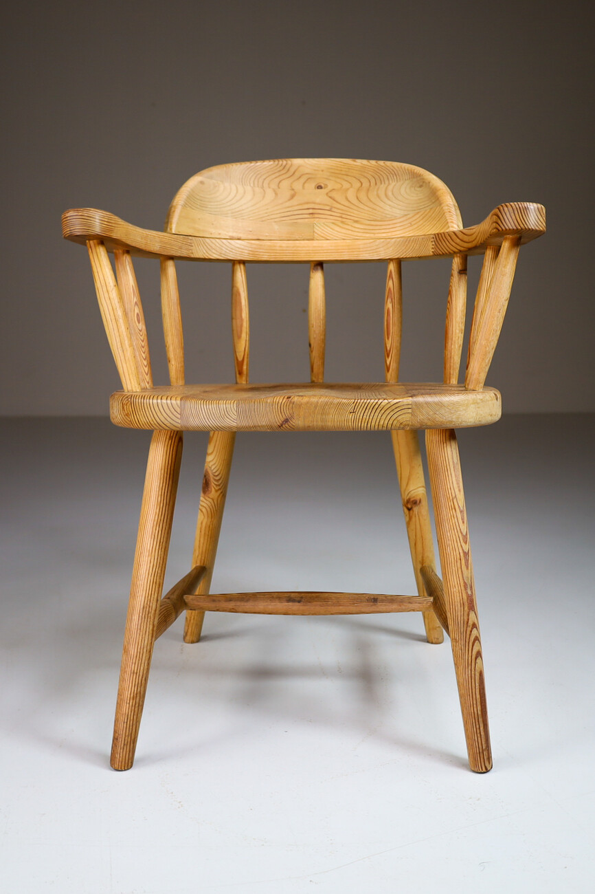 Rainer Daumiller style Set Of Six Pine Dining Chairs Denmark 1970s Late-20th century