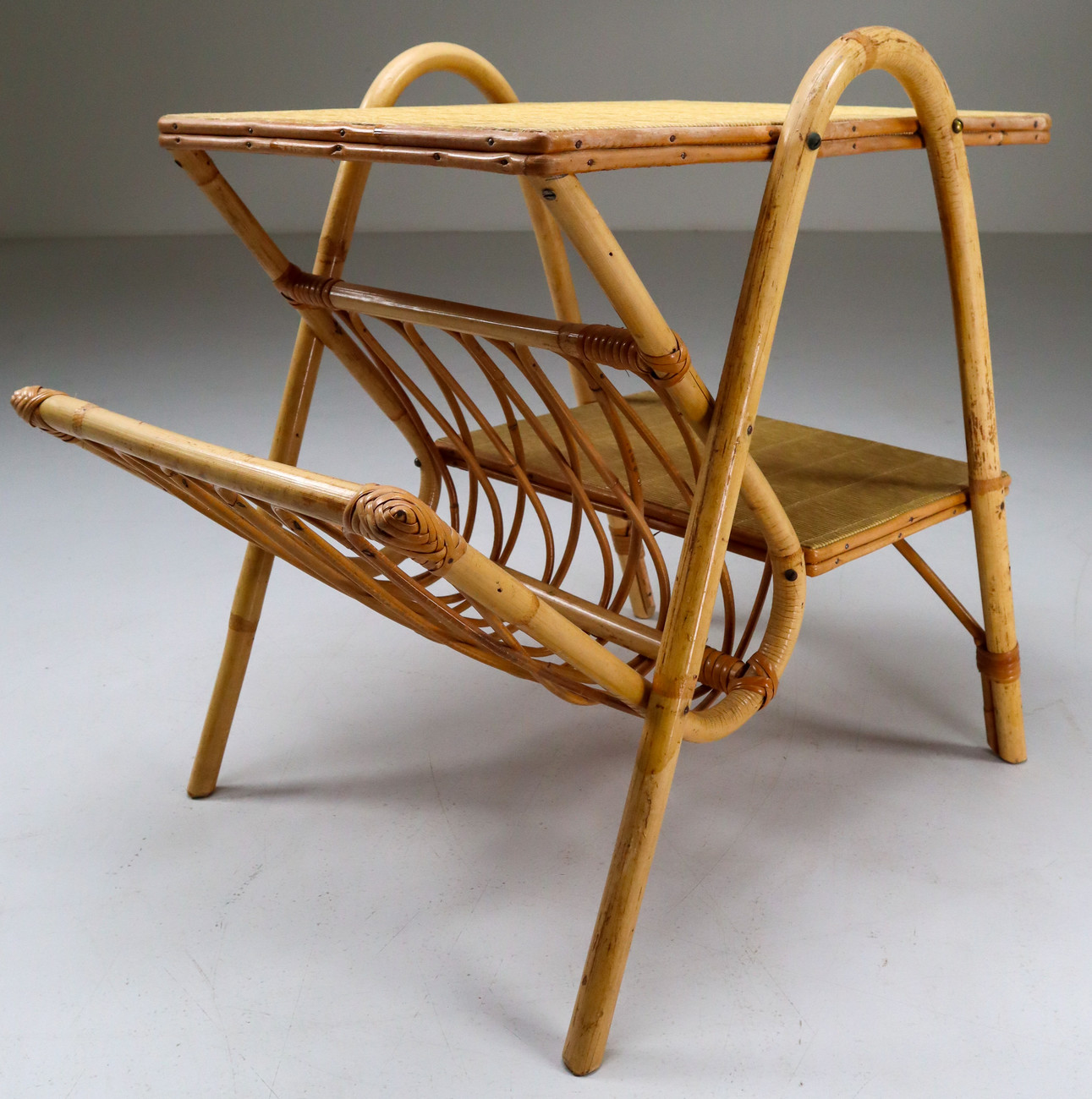 Rattan And Bamboo set of 7 items , France 1960s Mid-20th century