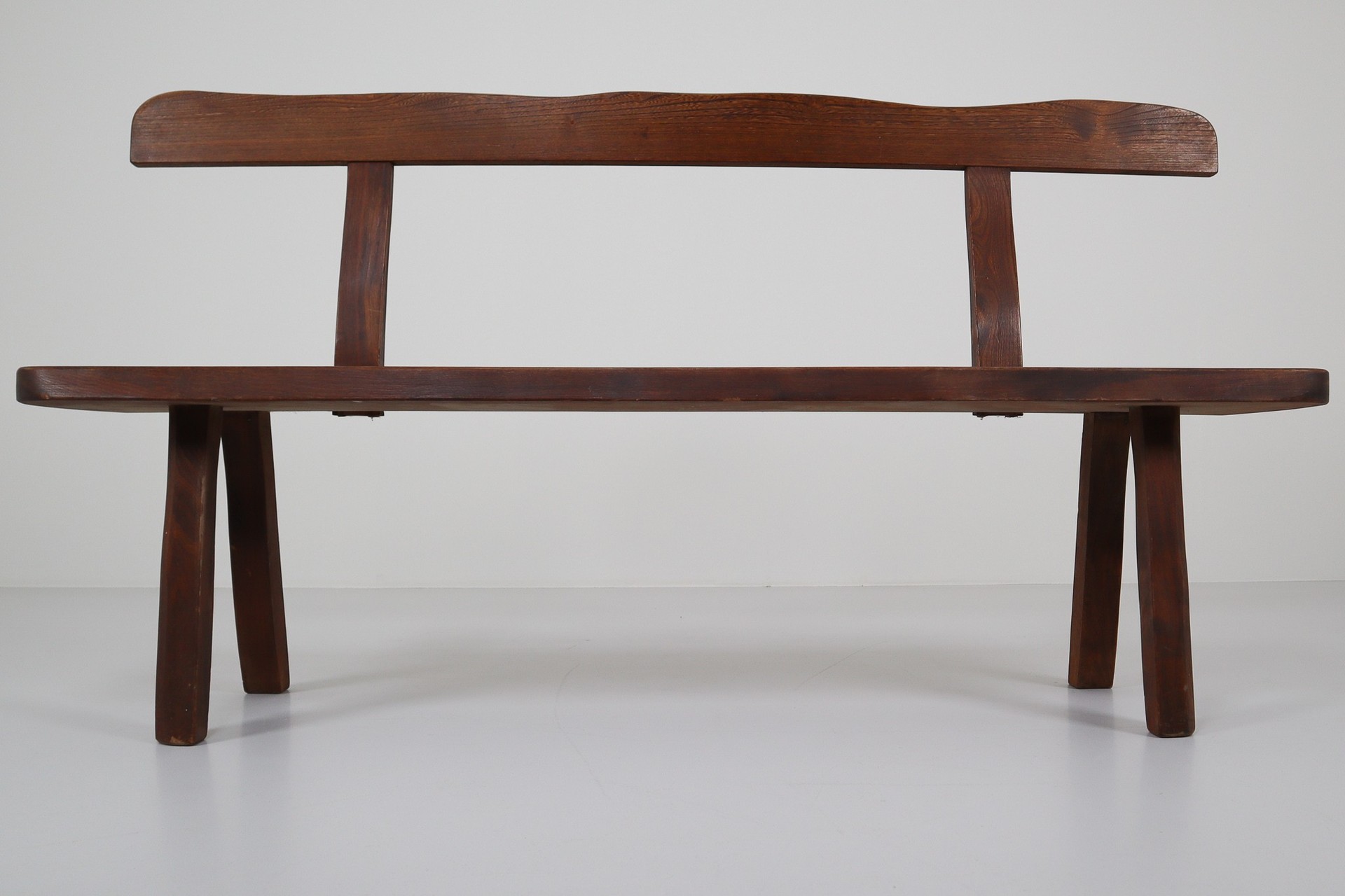Robust Sculptural Bench by Olavi Hänninen for Mikko Nupponen, Finland, 1950s Mid-20th century