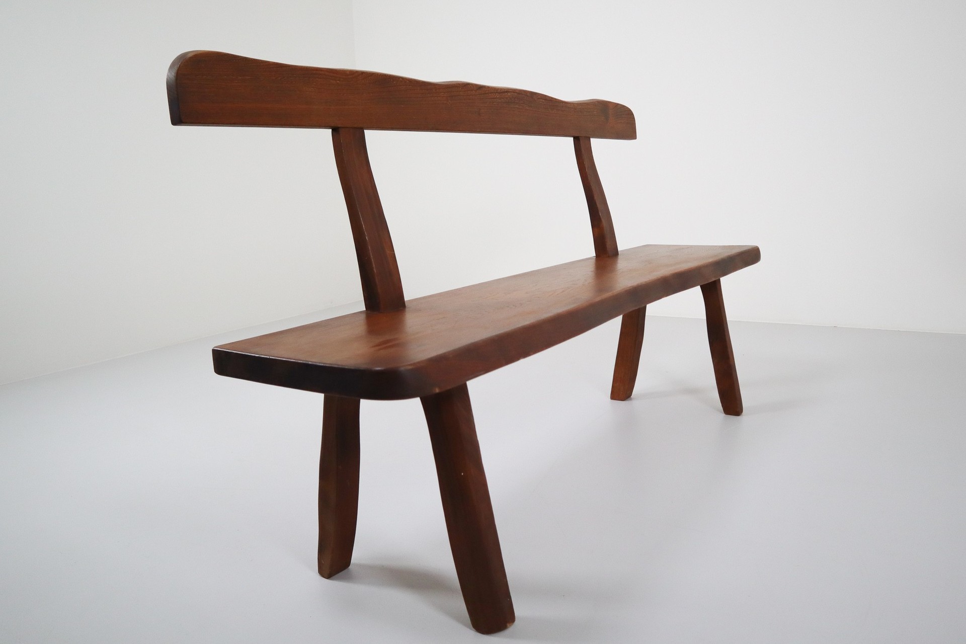 Robust Sculptural Bench by Olavi Hänninen for Mikko Nupponen, Finland, 1950s Mid-20th century