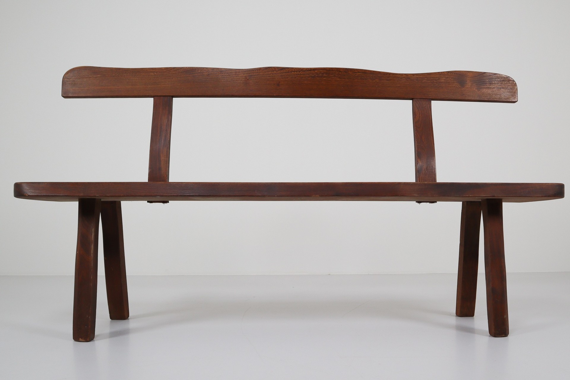 Robust Sculptural Bench by Olavi Hänninen for Mikko Nupponen, Finland, 1950s Mid-20th century