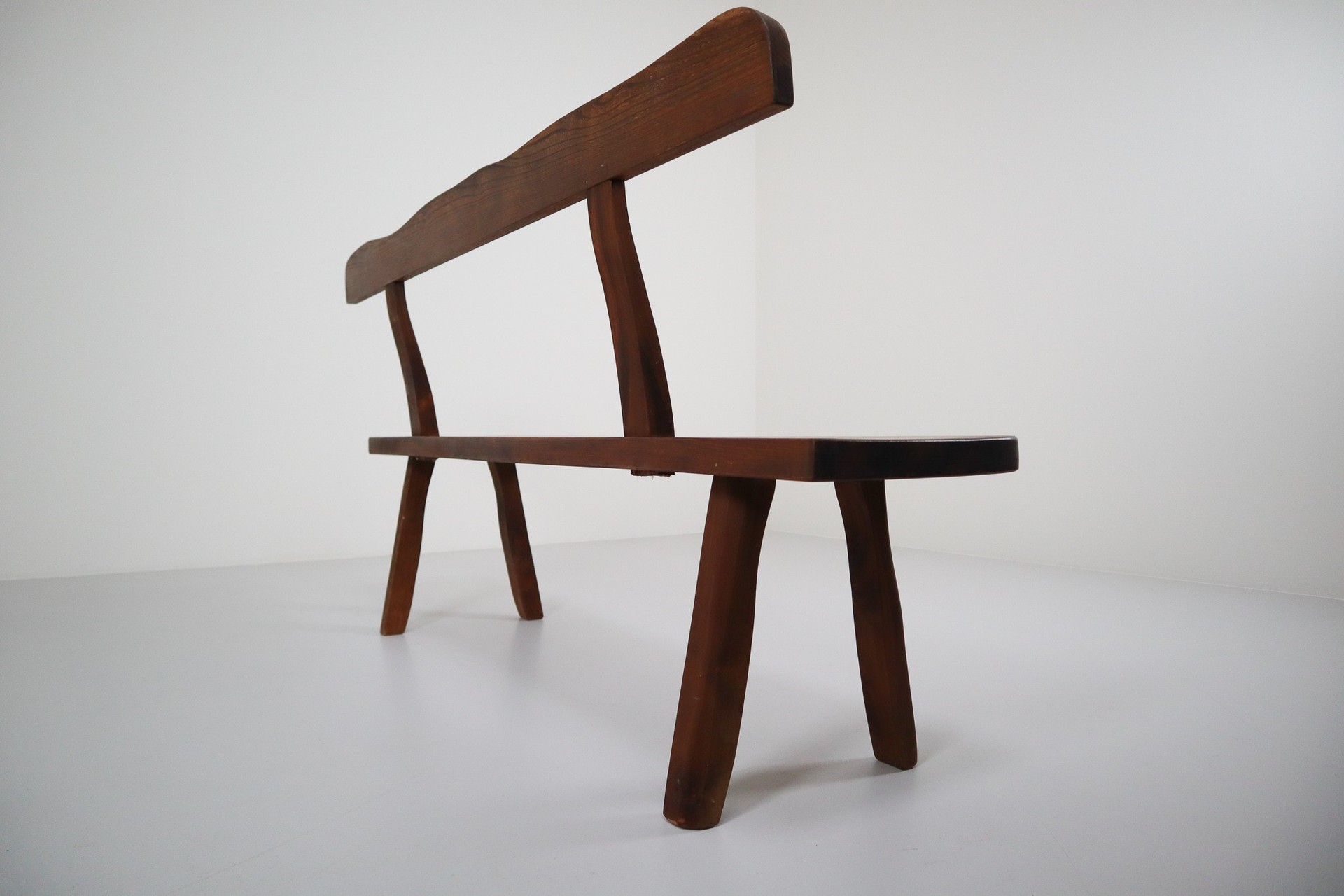 Robust Sculptural Bench by Olavi Hänninen for Mikko Nupponen, Finland, 1950s Mid-20th century