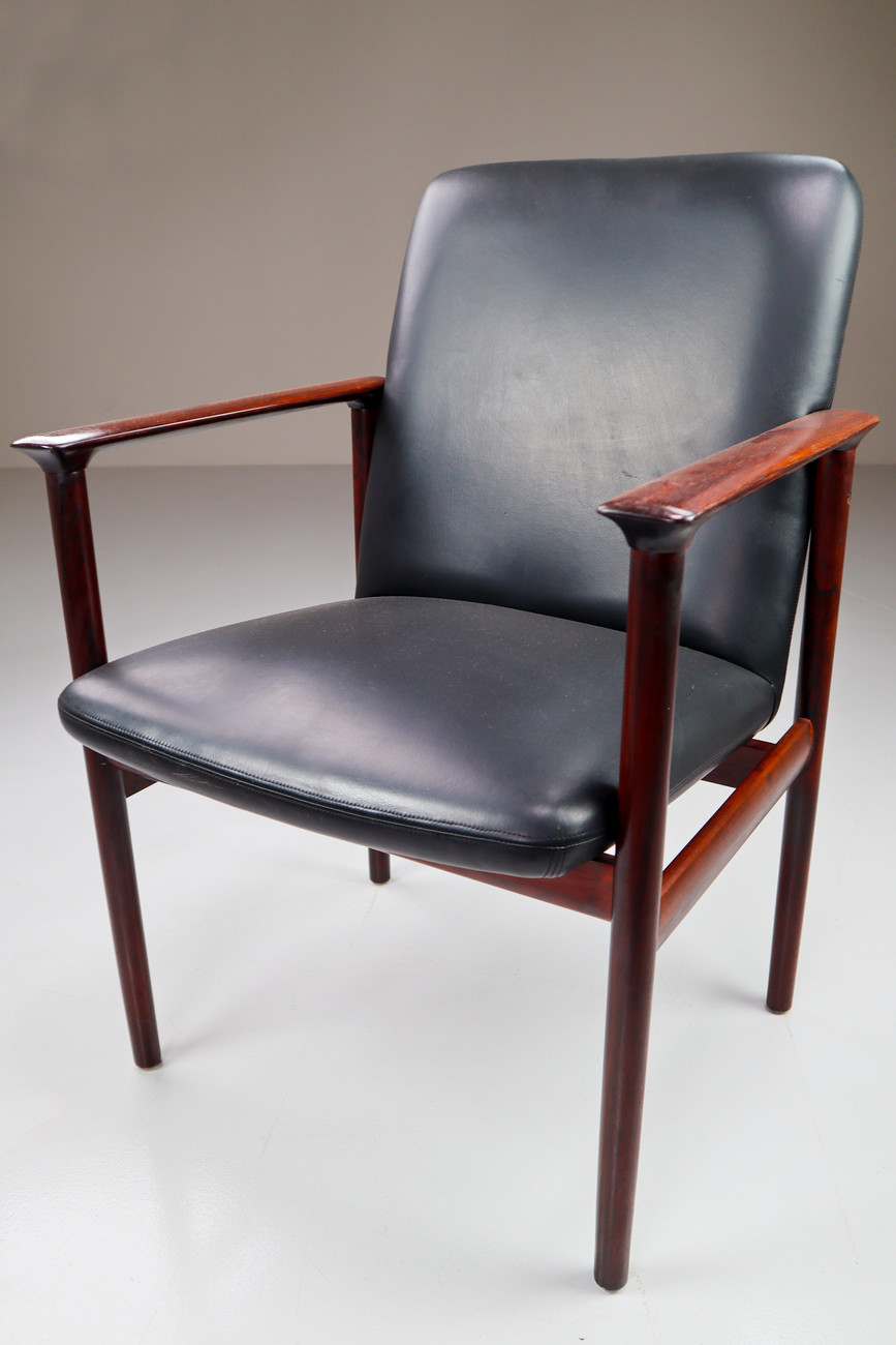 Rosewood Impala Dining Chair by Cor Bontebal for Fristho The netherlands 1960s Mid-20th century