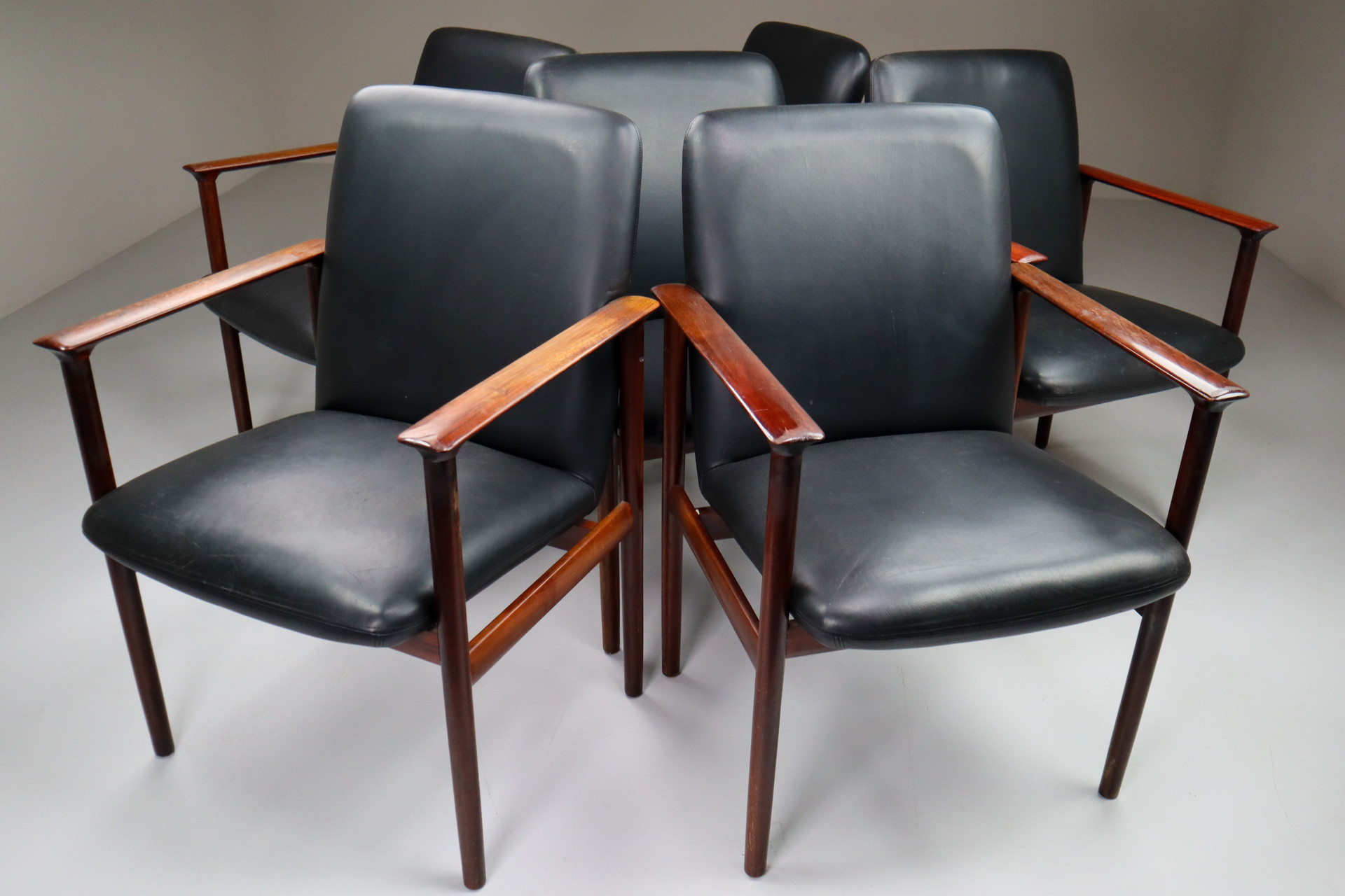 Rosewood Impala Dining Chair by Cor Bontebal for Fristho The netherlands 1960s Mid-20th century