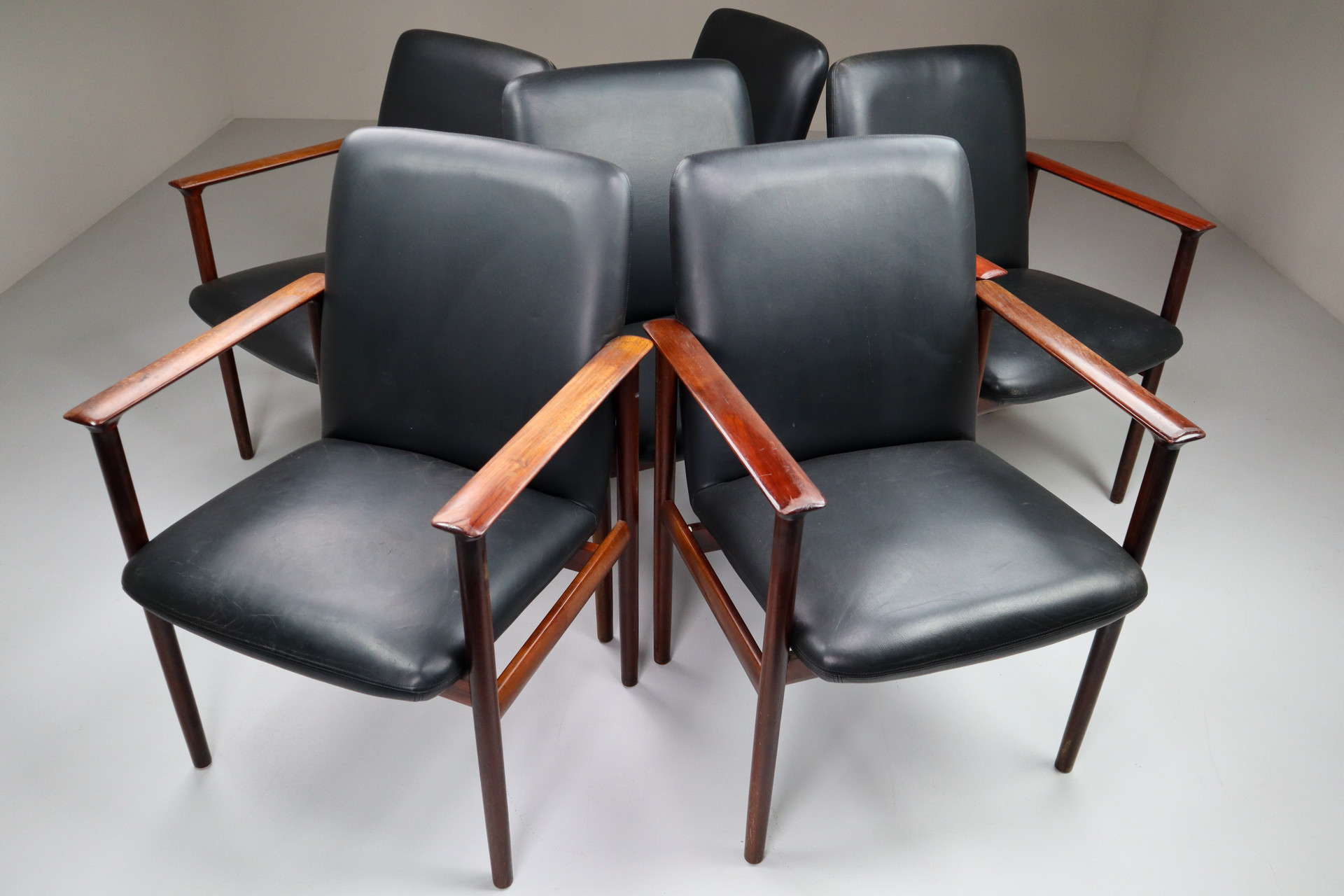Rosewood Impala Dining Chair by Cor Bontebal for Fristho The netherlands 1960s Mid-20th century