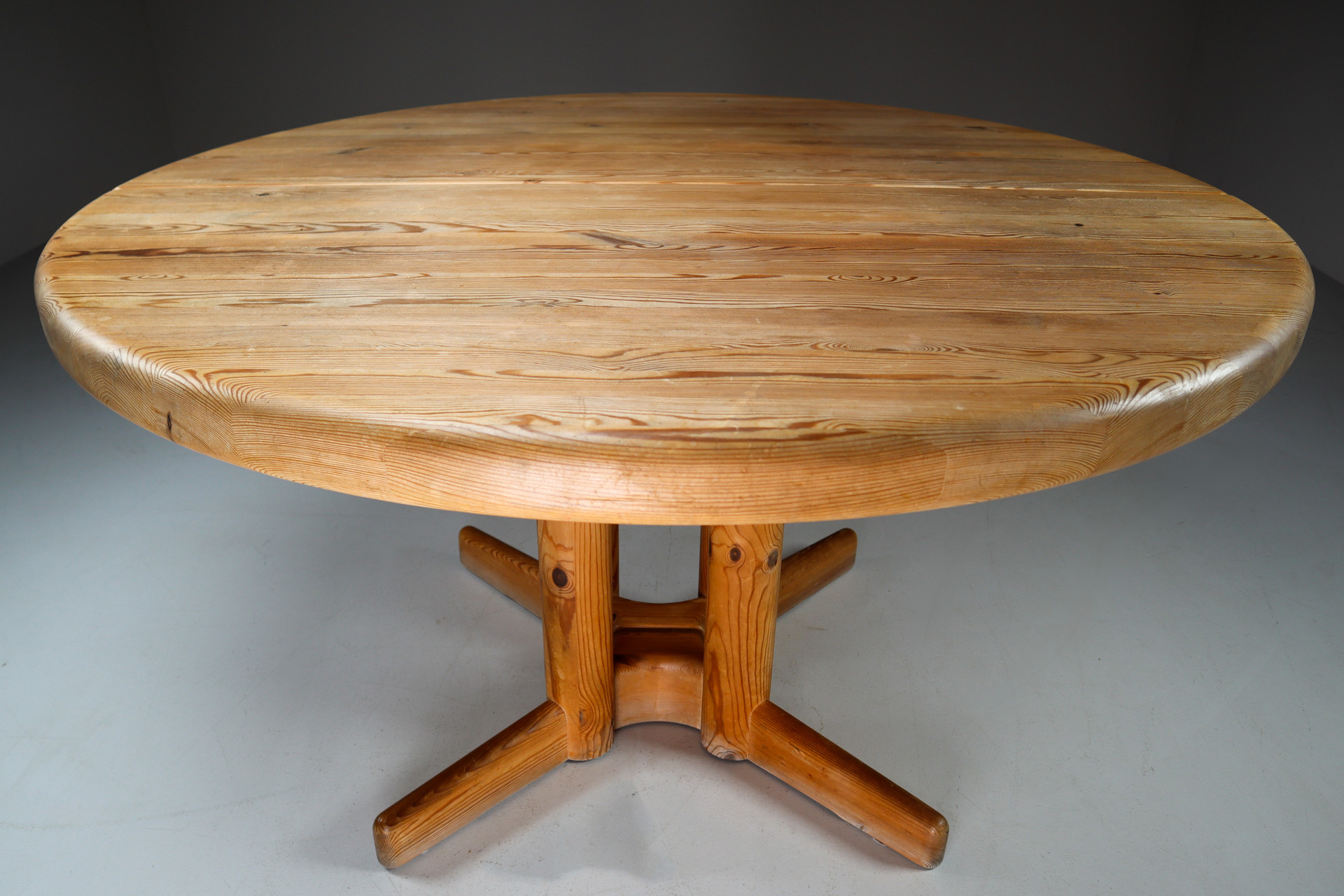 Round or Extendable Oval Dining Table by Rainer Daumiller, Denmark, 1970s Late-20th century