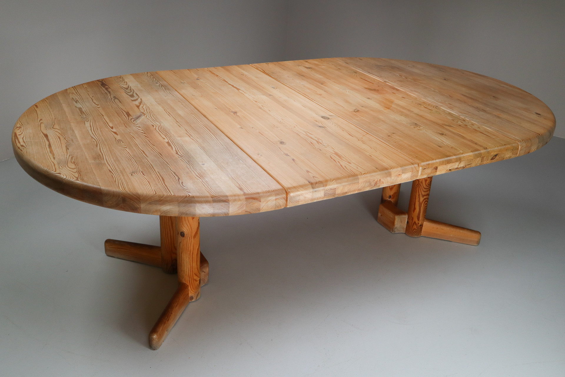 Round or Extendable Oval Dining Table by Rainer Daumiller, Denmark, 1970s Late-20th century