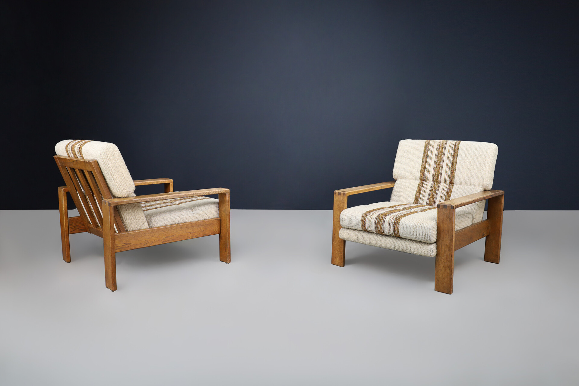 Scandinavian modern 0006 Asko lounge chairs set/2 Mid-20th century
