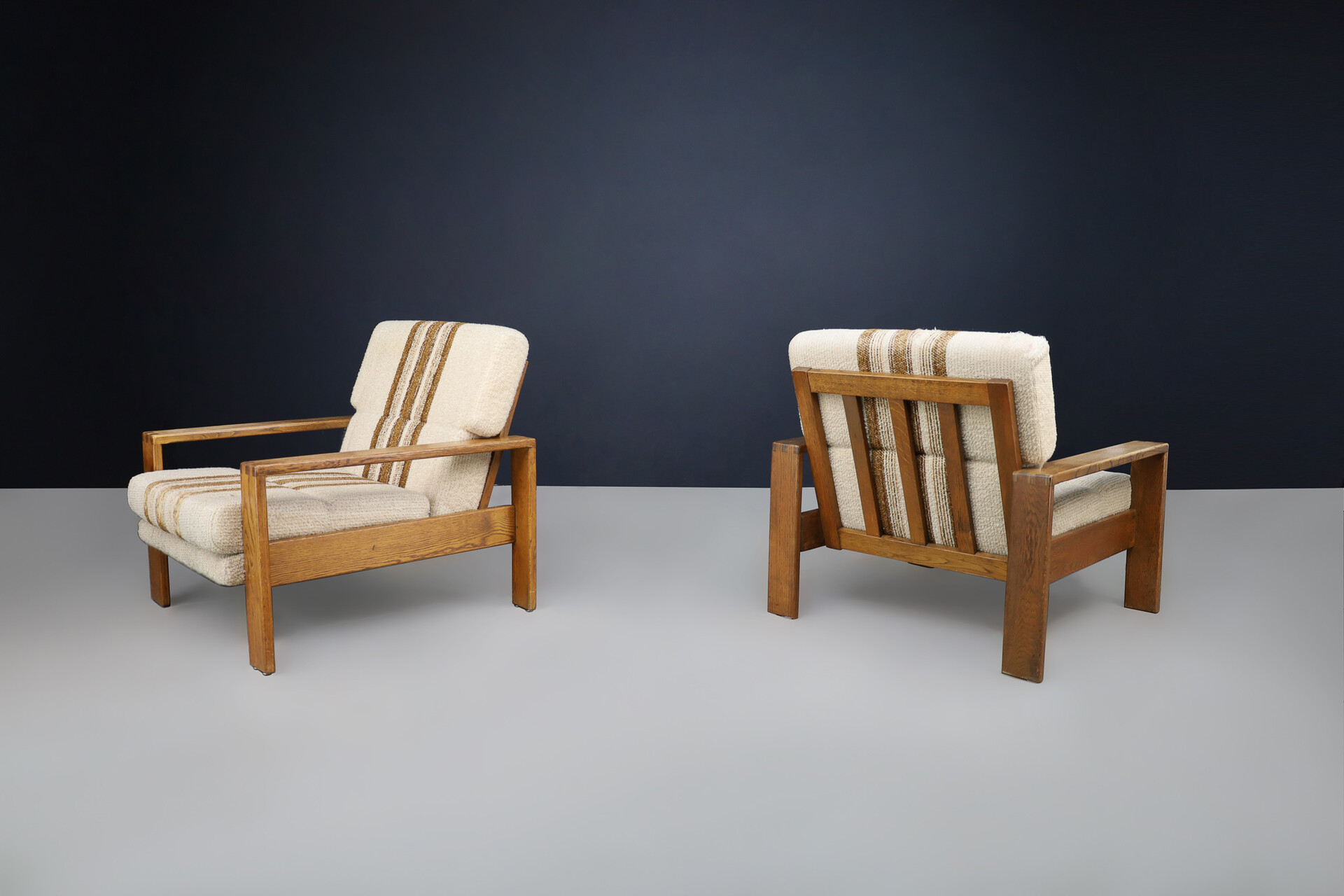 Scandinavian modern 0006 Asko lounge chairs set/2 Mid-20th century