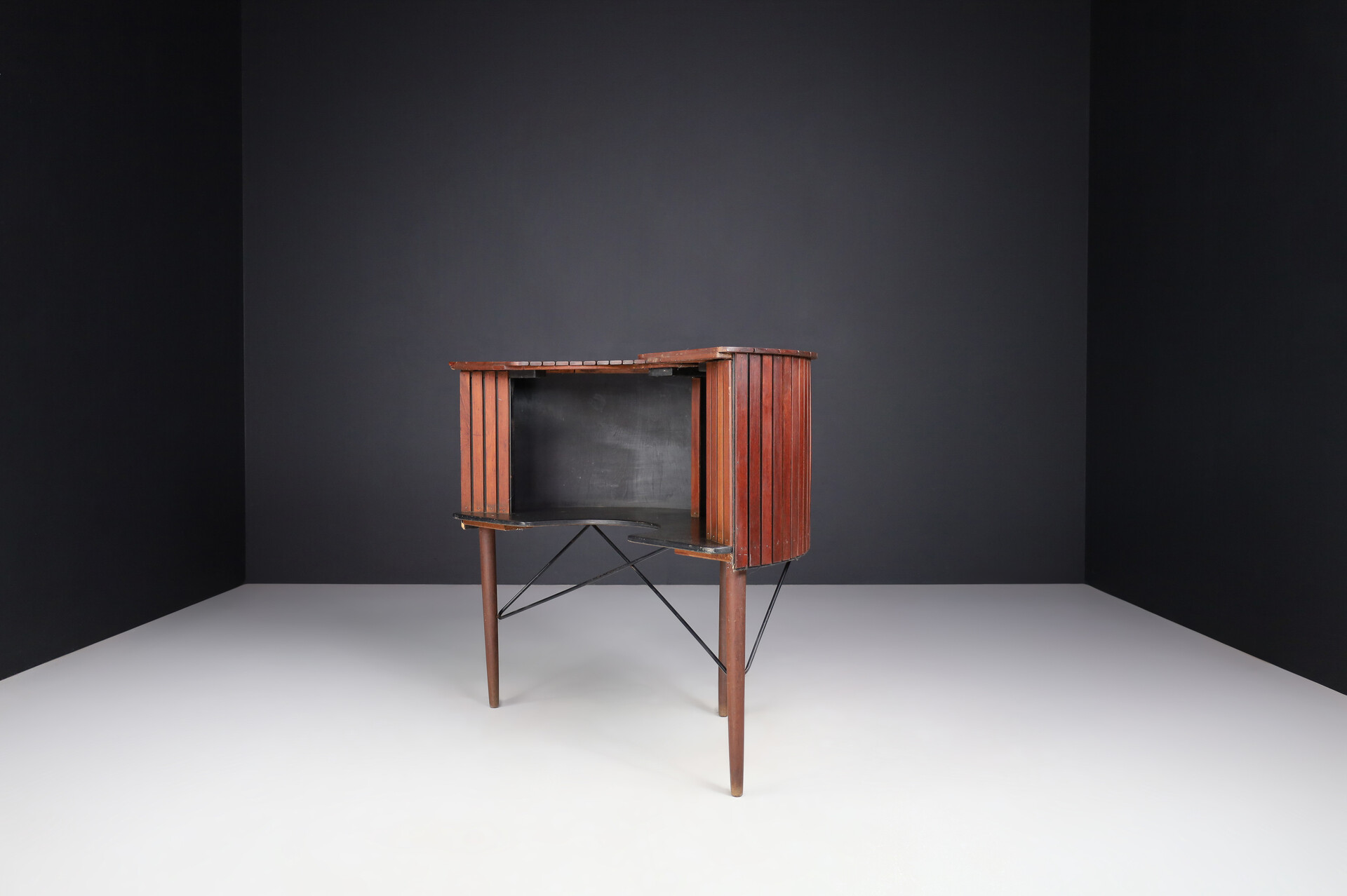 Scandinavian modern Home Bar / counter by Sika Møbler Teak,Denmark 1960s Mid-20th century