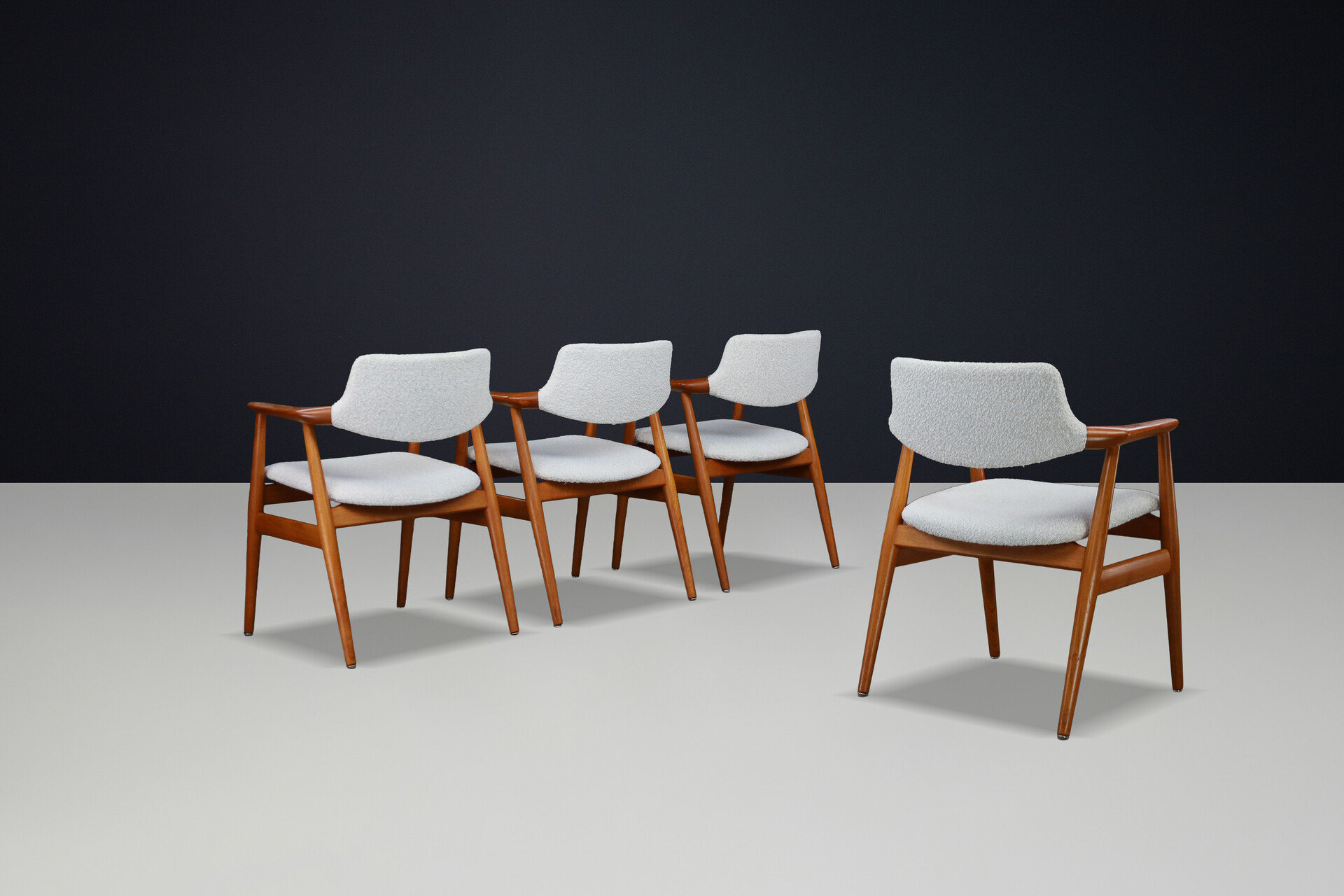Scandinavian modern Mid-Century Teak Dining Chairs Model GM11 by Svend Åge Eriksen for Glostrup, Denmark, 1960s Mid-20th century