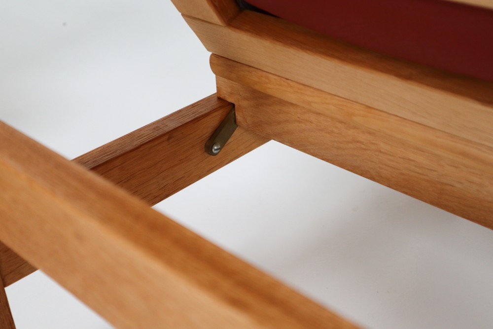 Scandinavian Modern Oak Wood Frame Lounge Chairs in Leather by Soren Holst