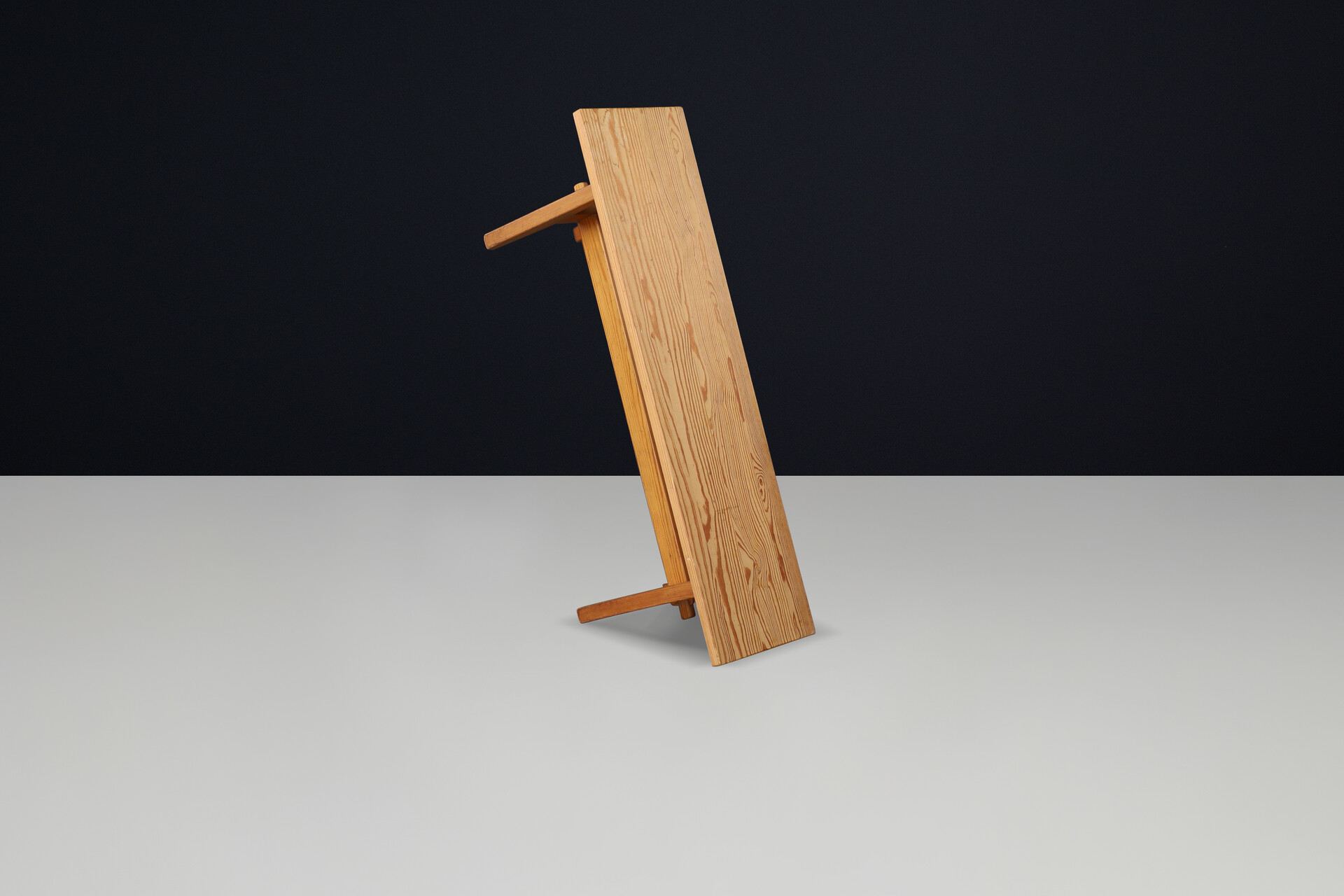 Scandinavian modern Pine bench 1960s Mid-20th century