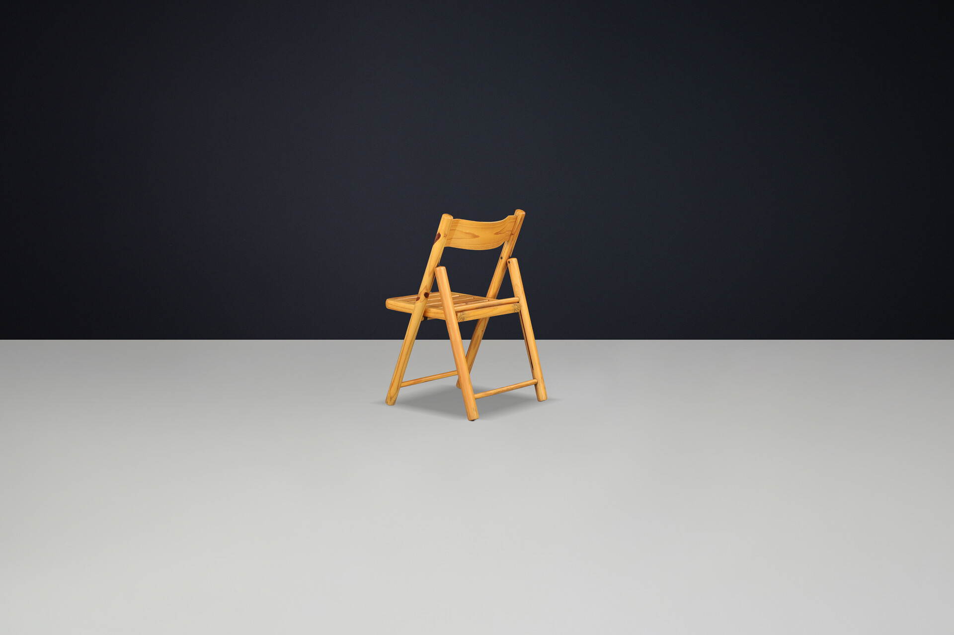 Scandinavian modern Pine wood Folding Chairs In The Style Of Rainer Daumiller For Hirtshals Sawmill, Denmark 1970s Late-20th century