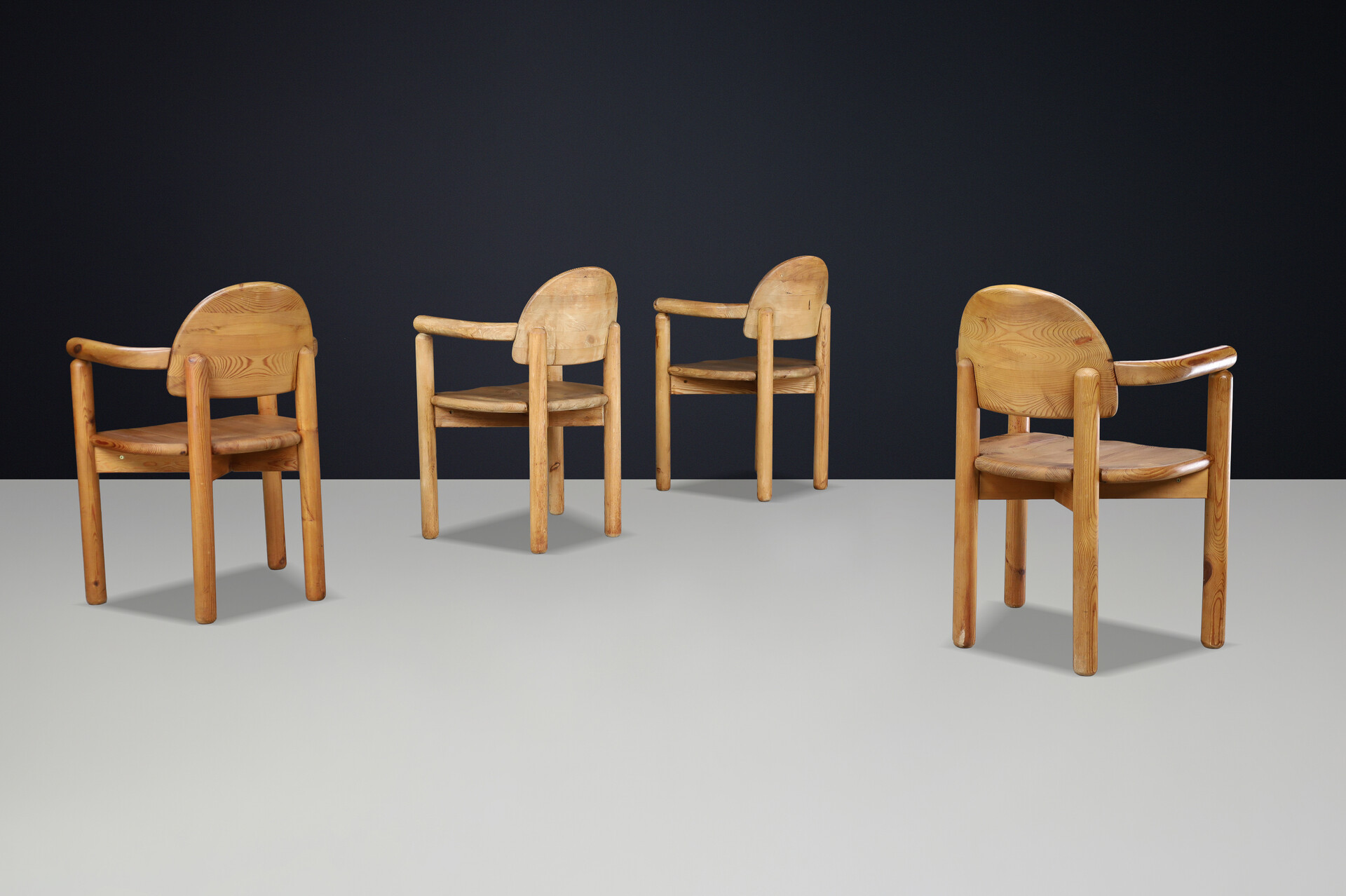 Scandinavian modern Rainer Daumiller for Hirtshals Sawmill armchairs, Denmark 1970 Late-20th century