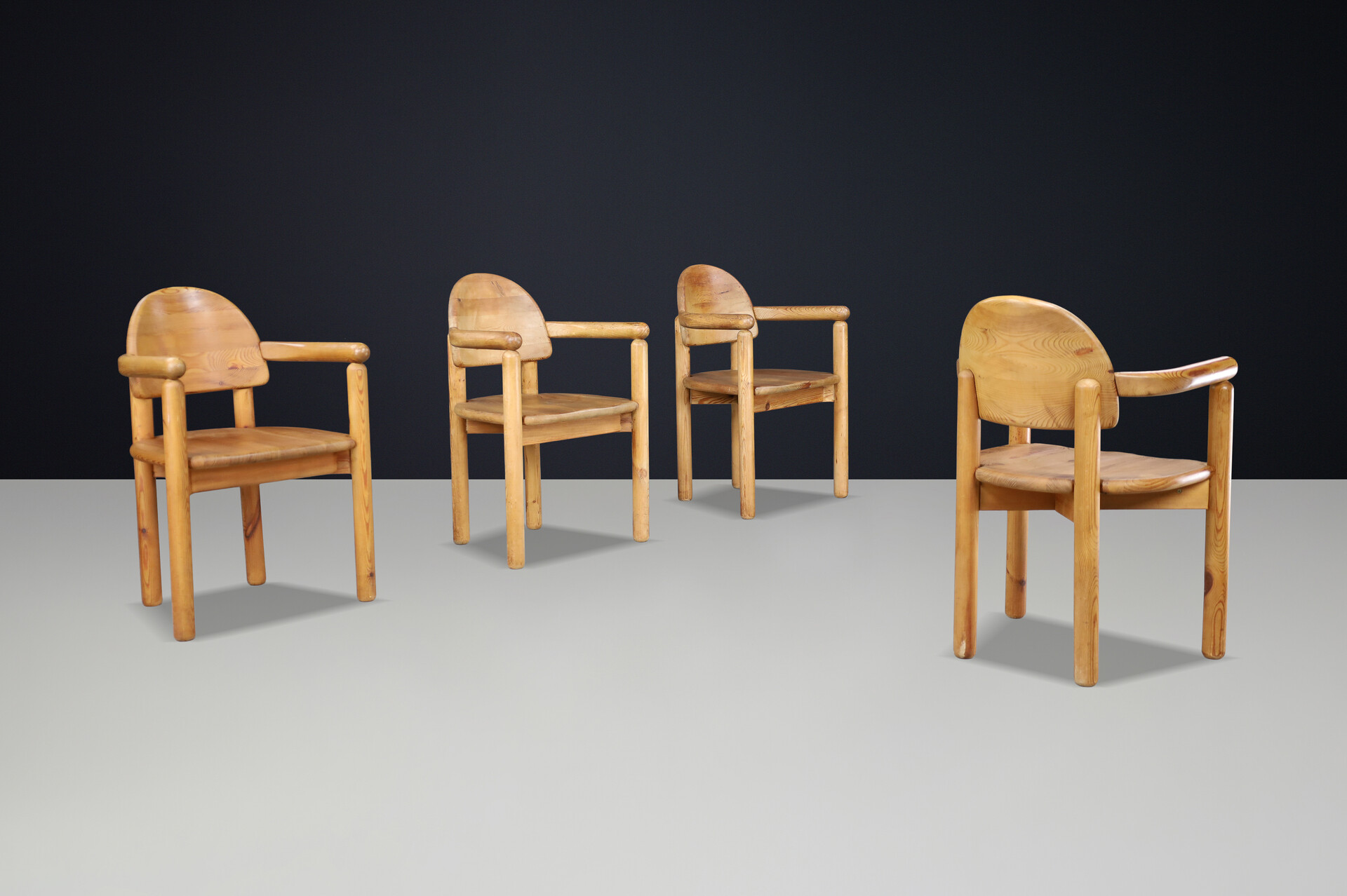 Scandinavian modern Rainer Daumiller for Hirtshals Sawmill armchairs, Denmark 1970 Late-20th century