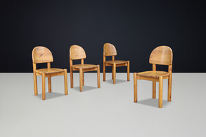 Scandinavian modern Rainer Daumiller for Hirtshals Sawmill set of four dining chairs, Denmark 1970 Mid-20th century