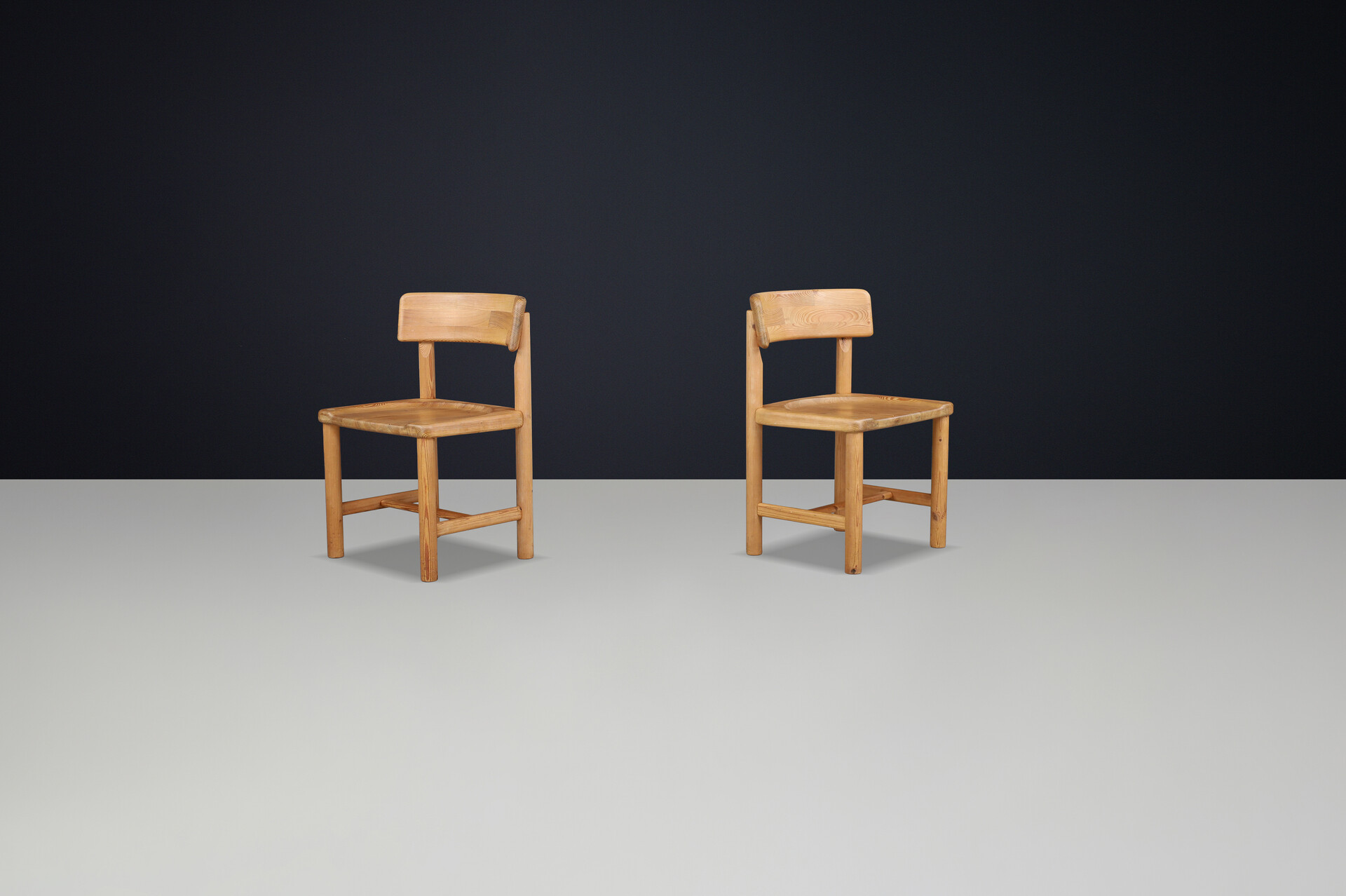 Scandinavian modern Rainer Daumiller Pine Wood Chair Denmark 1970 Mid-20th century