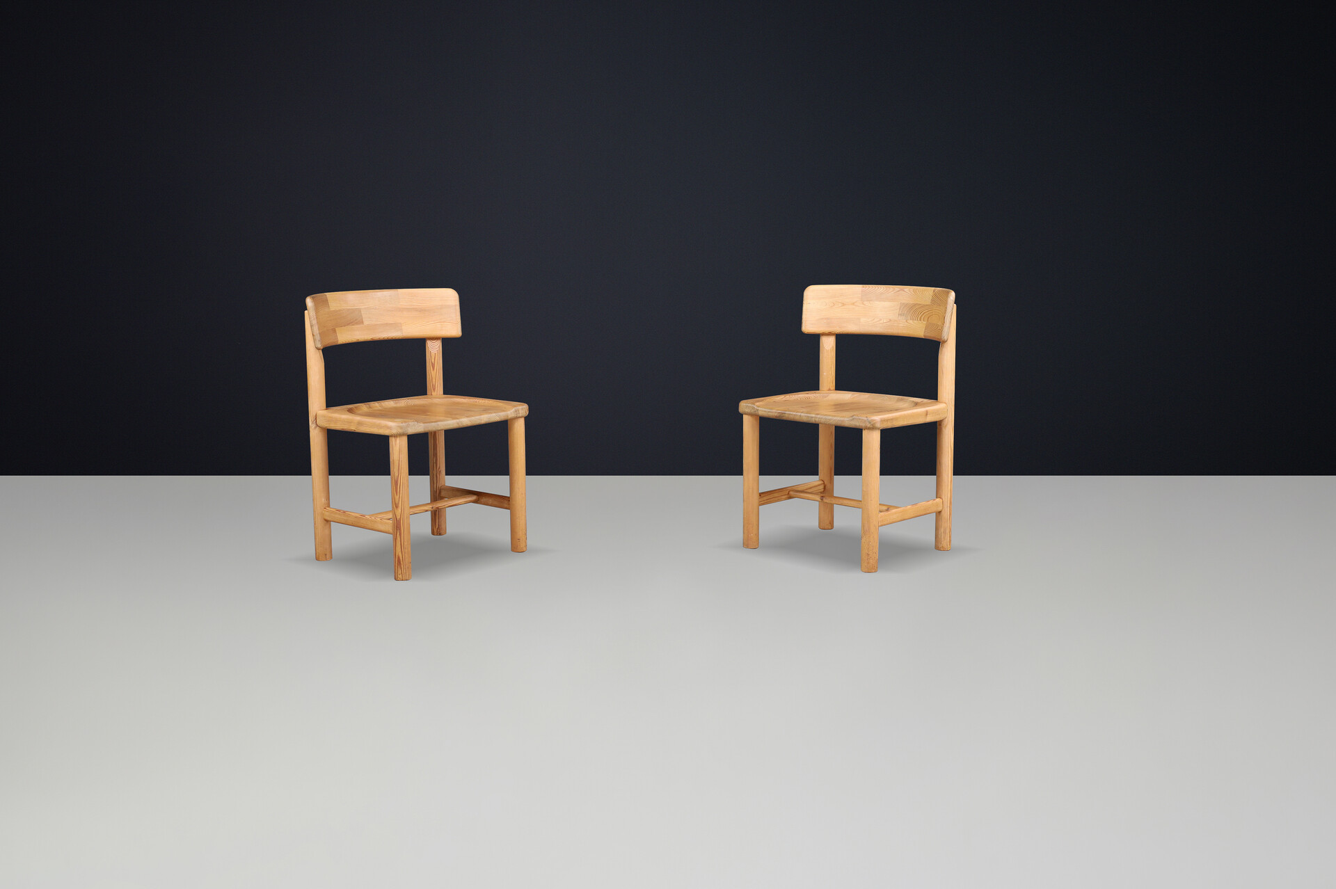 Scandinavian modern Rainer Daumiller Pine Wood Chair Denmark 1970 Mid-20th century