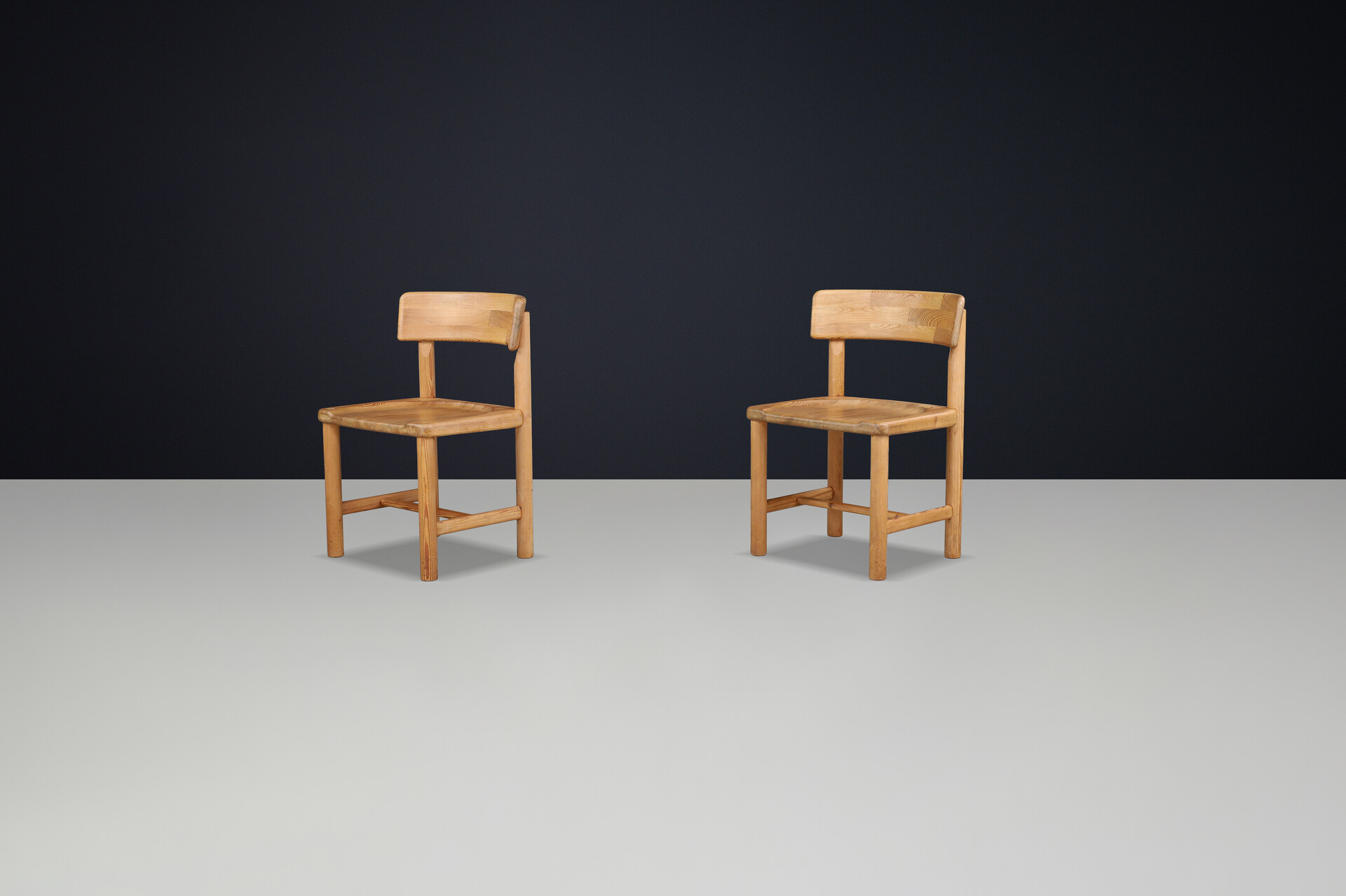Scandinavian modern Rainer Daumiller Pine Wood Chair Denmark 1970 Mid-20th century