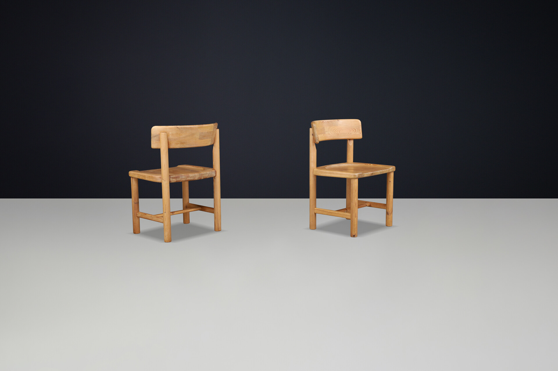 Scandinavian modern Rainer Daumiller Pine Wood Chair Denmark 1970 Mid-20th century