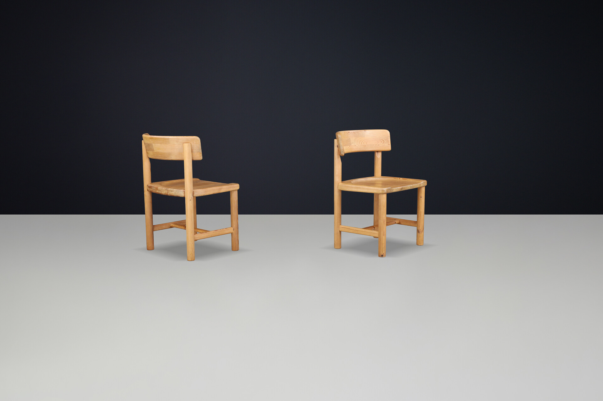 Scandinavian modern Rainer Daumiller Pine Wood Chair Denmark 1970 Mid-20th century