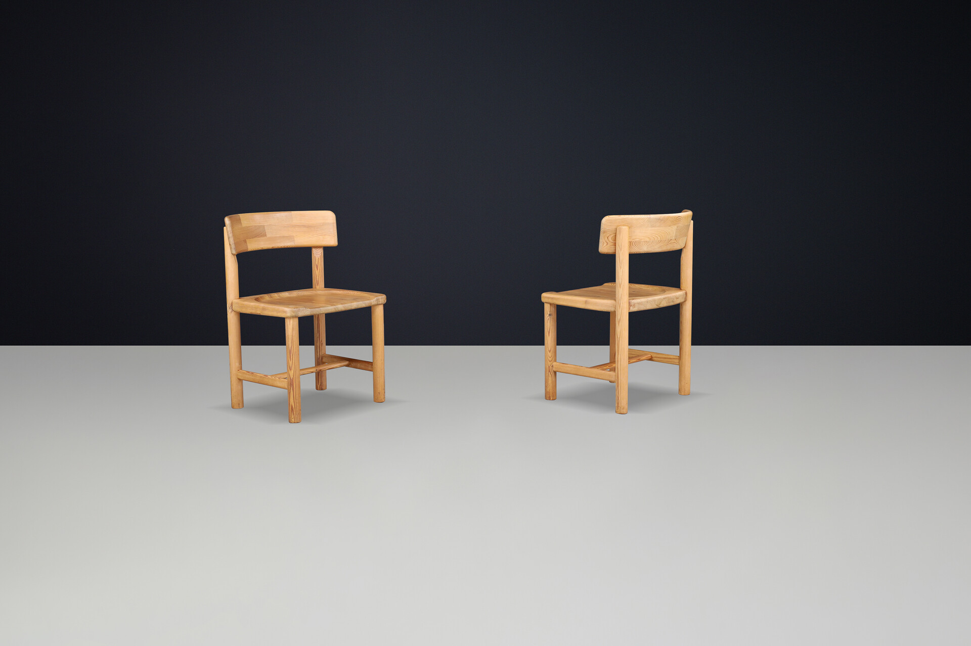 Scandinavian modern Rainer Daumiller Pine Wood Chair Denmark 1970 Mid-20th century