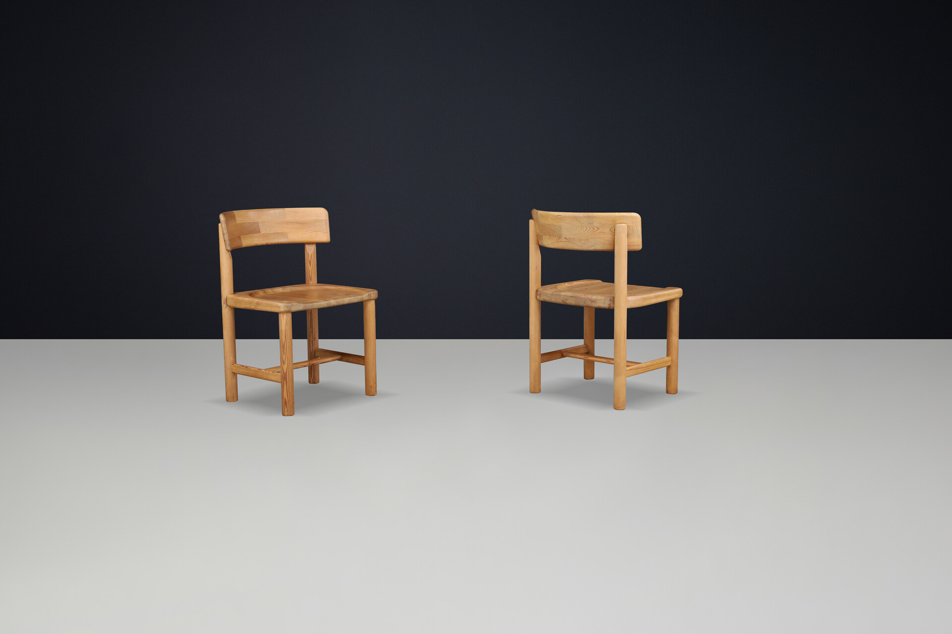 Scandinavian modern Rainer Daumiller Pine Wood Chair Denmark 1970 Mid-20th century