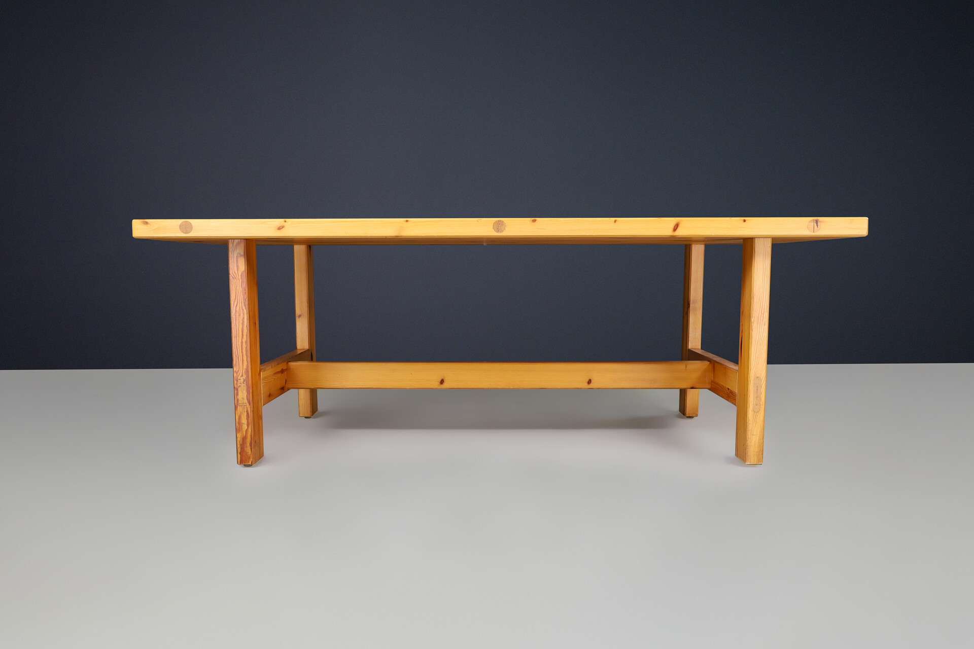 Scandinavian modern Roland Wilhelmsson for Karl Andersson & Söner Rectangular Solid Pine Table 1970 Mid-20th century