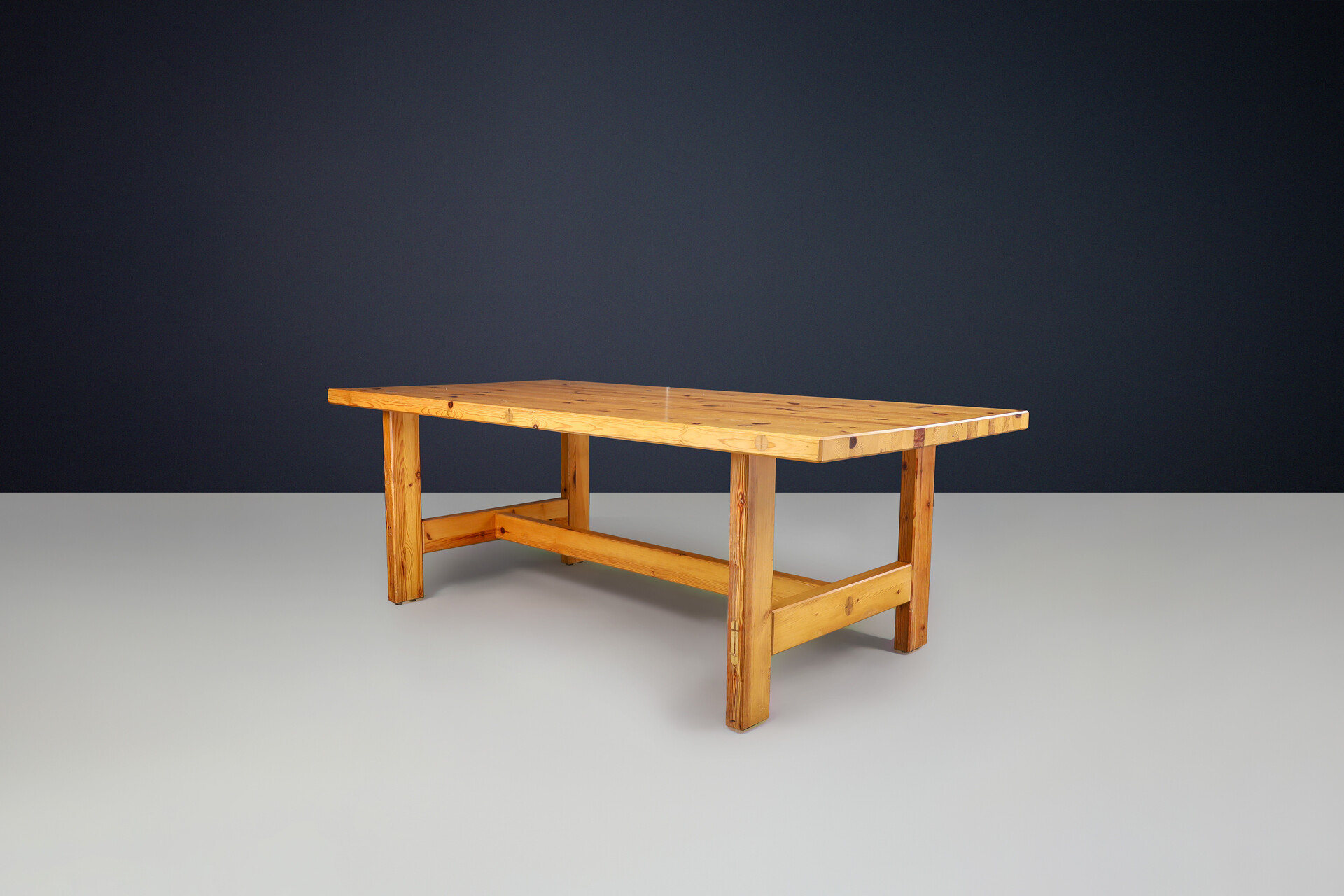 Scandinavian modern Roland Wilhelmsson for Karl Andersson & Söner Rectangular Solid Pine Table 1970 Mid-20th century