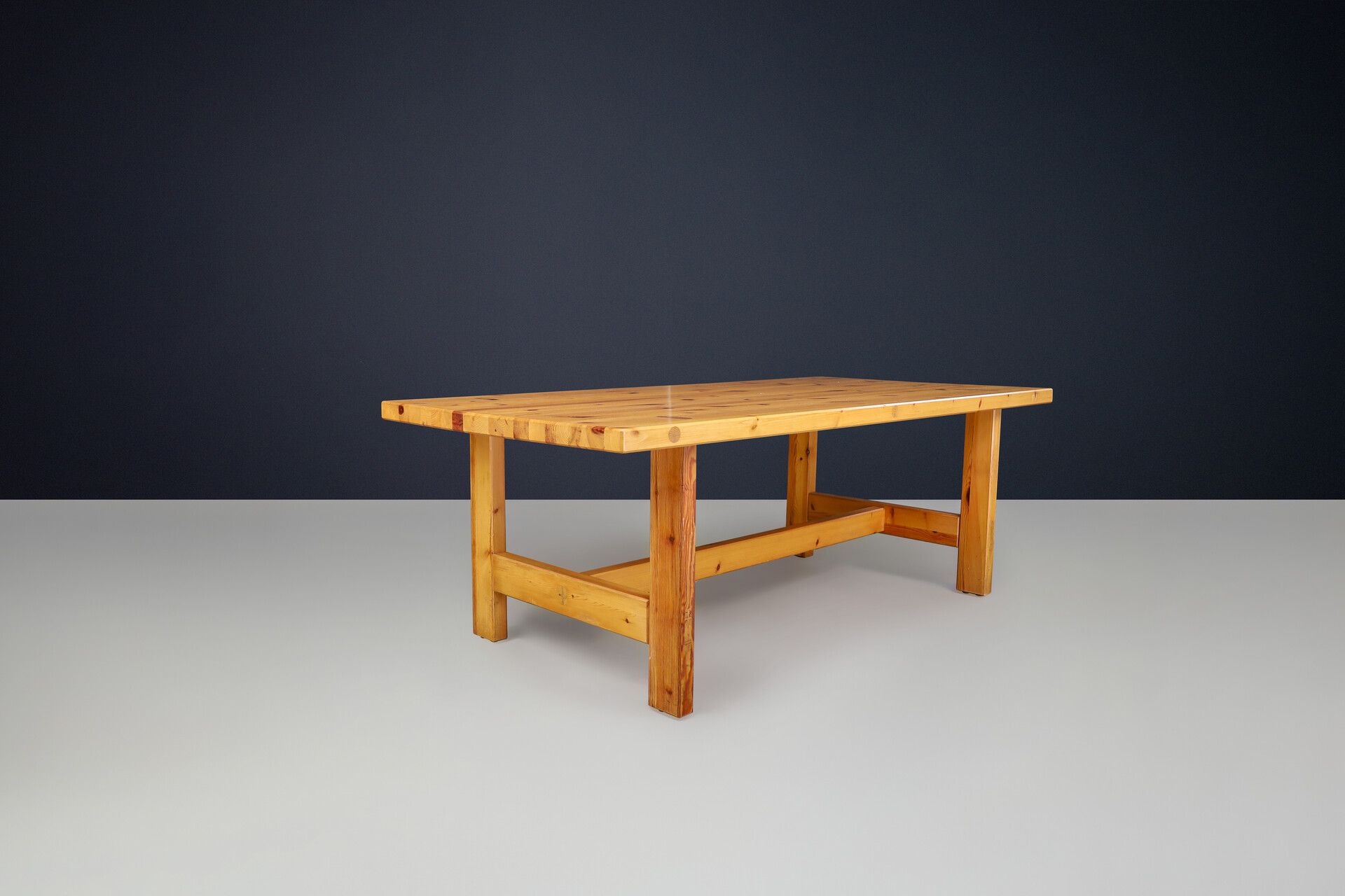 Scandinavian modern Roland Wilhelmsson for Karl Andersson & Söner Rectangular Solid Pine Table 1970 Mid-20th century