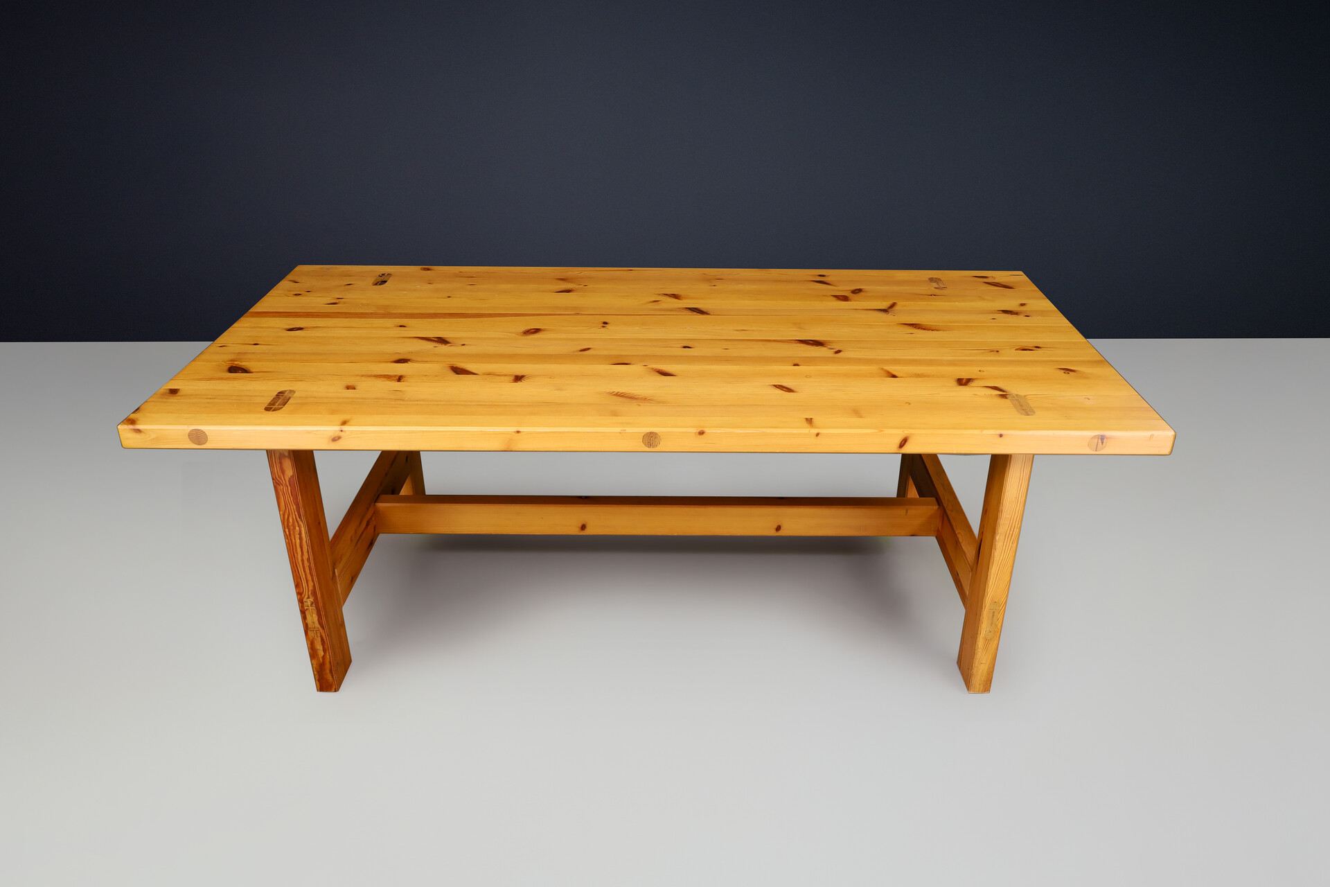 Scandinavian modern Roland Wilhelmsson for Karl Andersson & Söner Rectangular Solid Pine Table 1970 Mid-20th century
