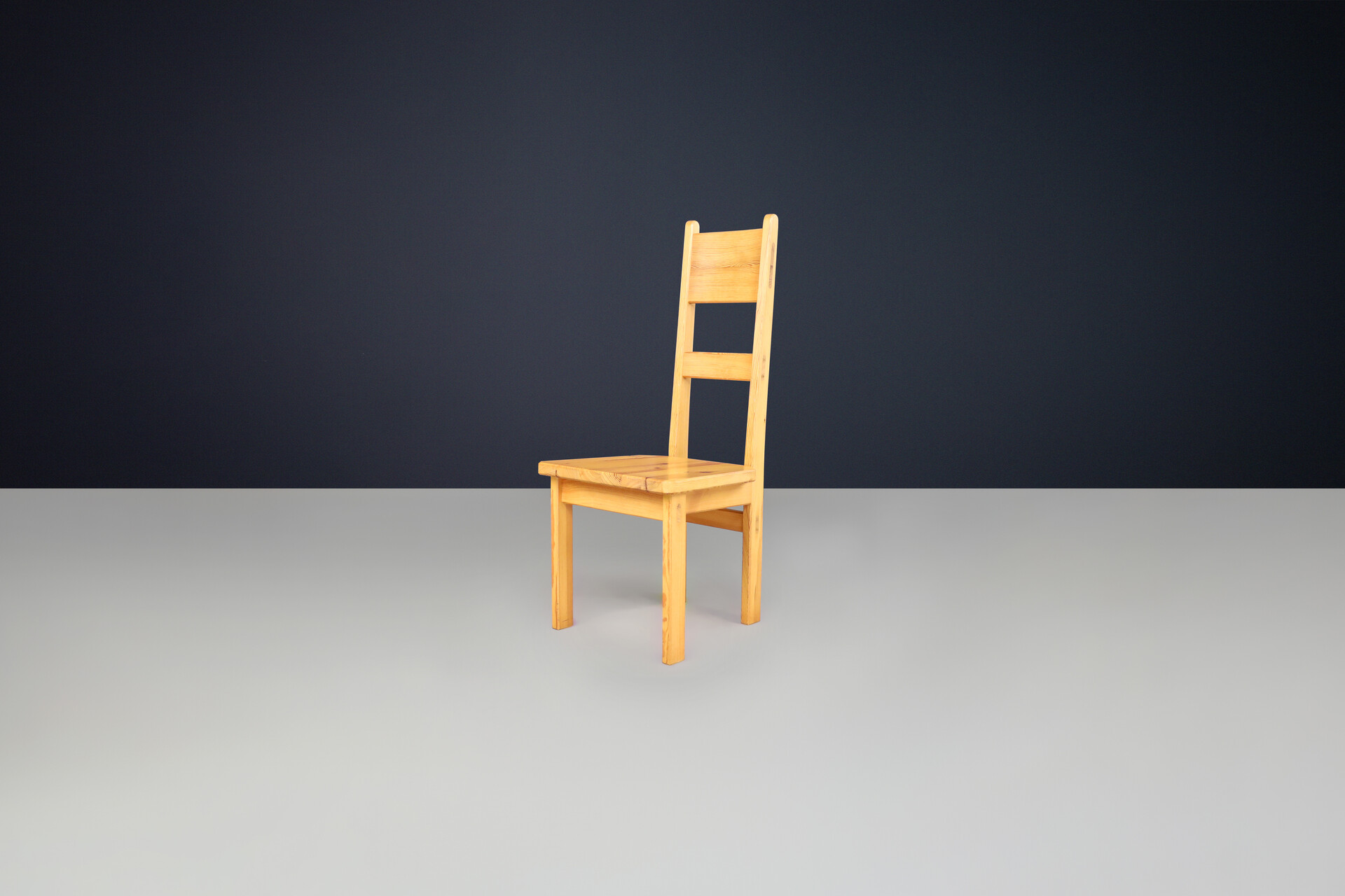 Scandinavian modern Roland Wilhelmsson for Karl Andersson & Söner Solid Pine Wood Chairs Sweden 1970 Late-20th century