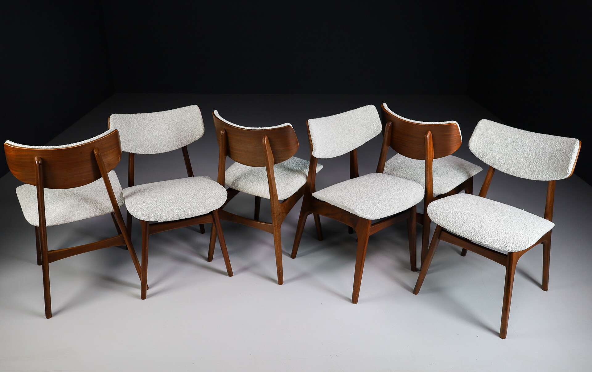 Scandinavian modern Set of Six Schionning and Elgaard Danish Scandinavian modern Set of Six Schionning and Elgaard Danish