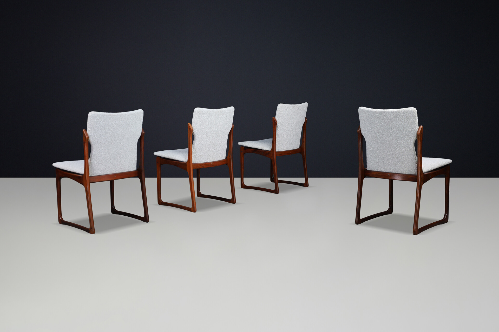 Scandinavian modern Vamdrup Stolefabrik Diningroom Chairs,Denmark 1960s Mid-20th century