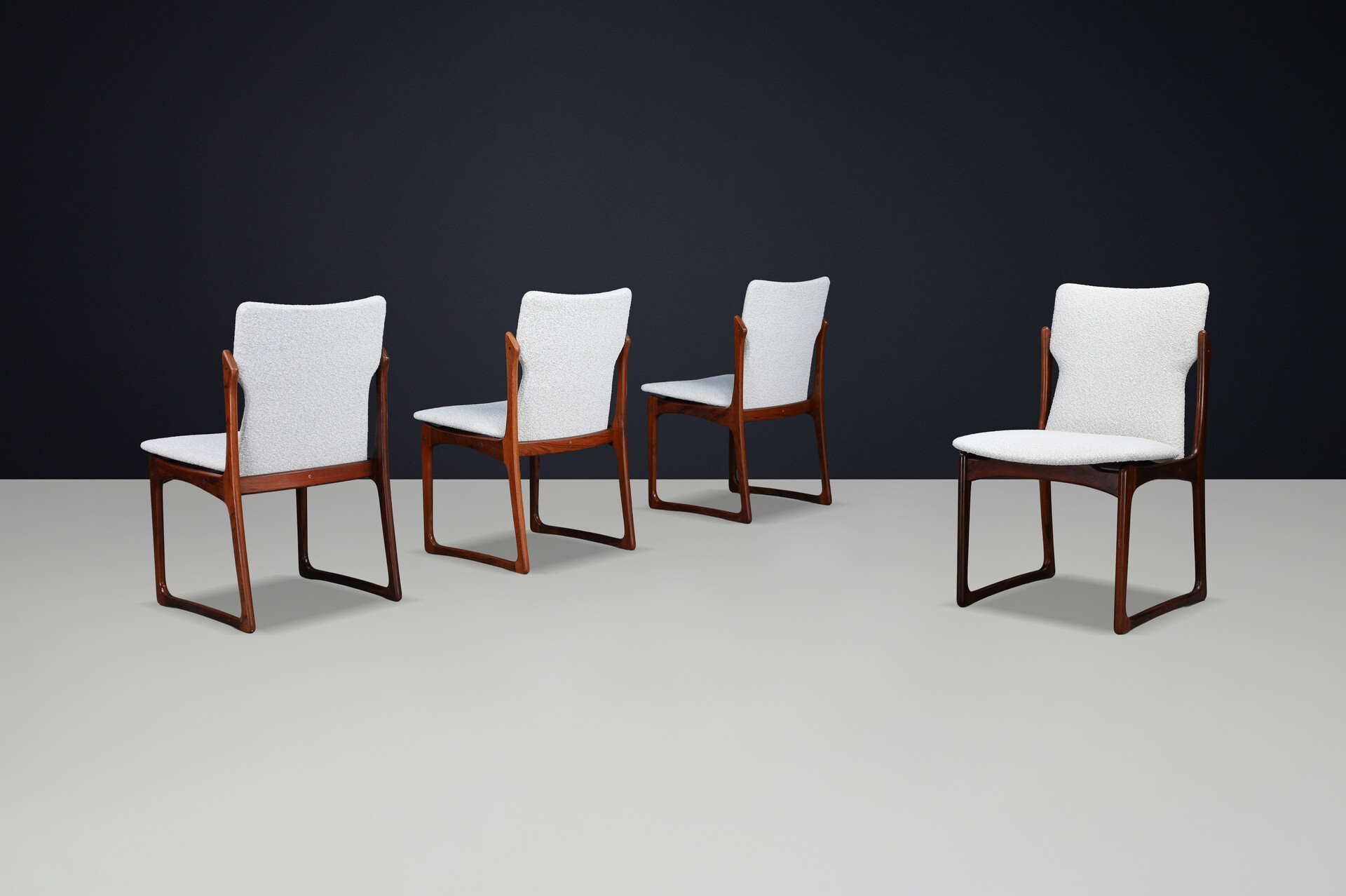 Scandinavian modern Vamdrup Stolefabrik Diningroom Chairs,Denmark 1960s Mid-20th century