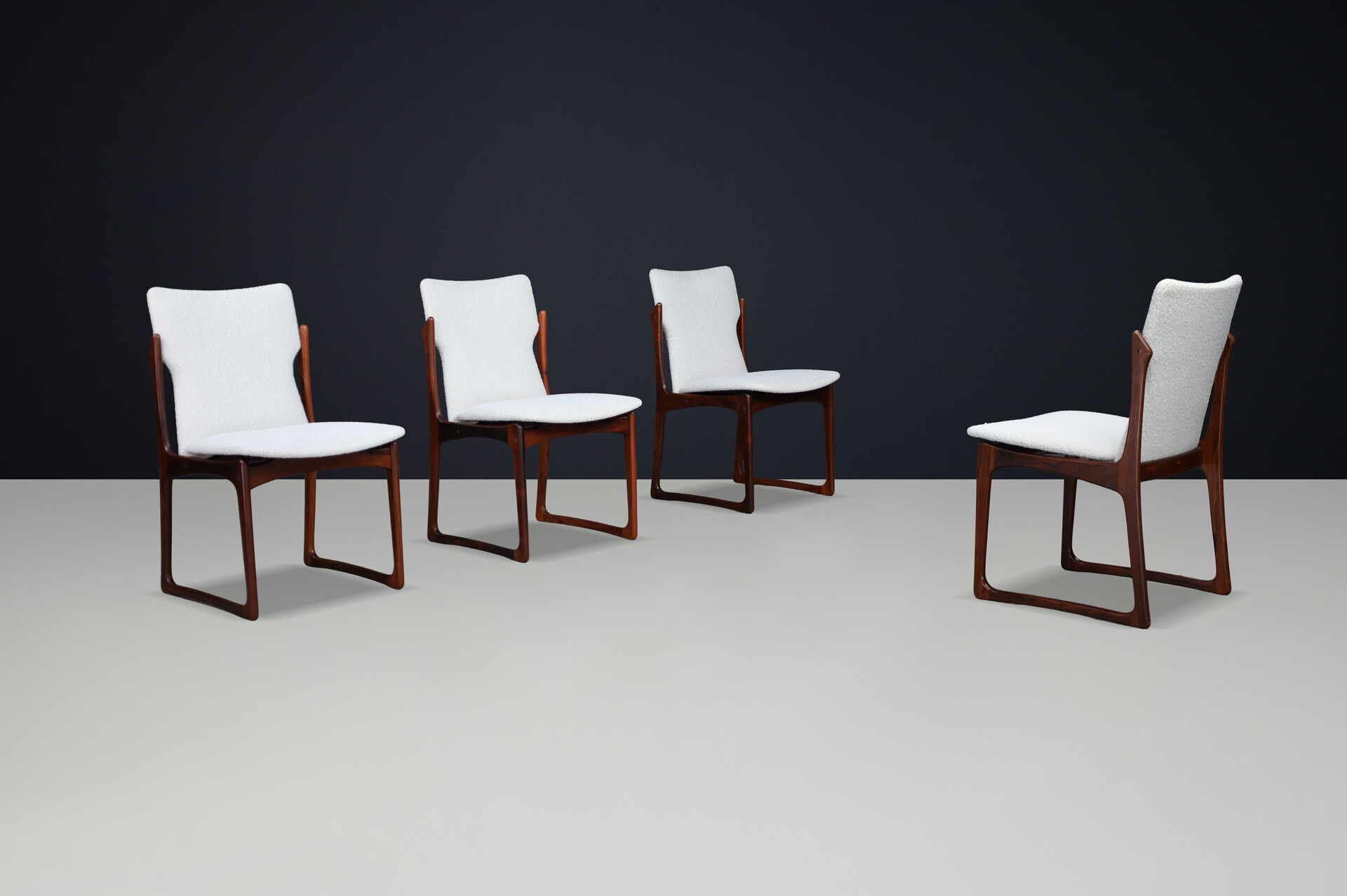 Scandinavian modern Vamdrup Stolefabrik Diningroom Chairs,Denmark 1960s Mid-20th century