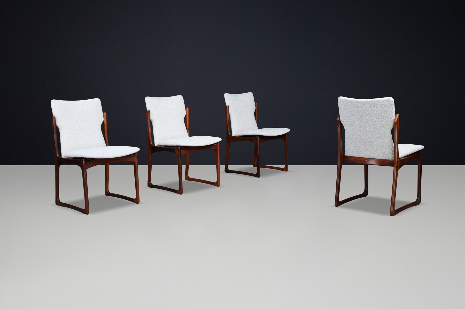Scandinavian modern Vamdrup Stolefabrik Diningroom Chairs,Denmark 1960s Mid-20th century