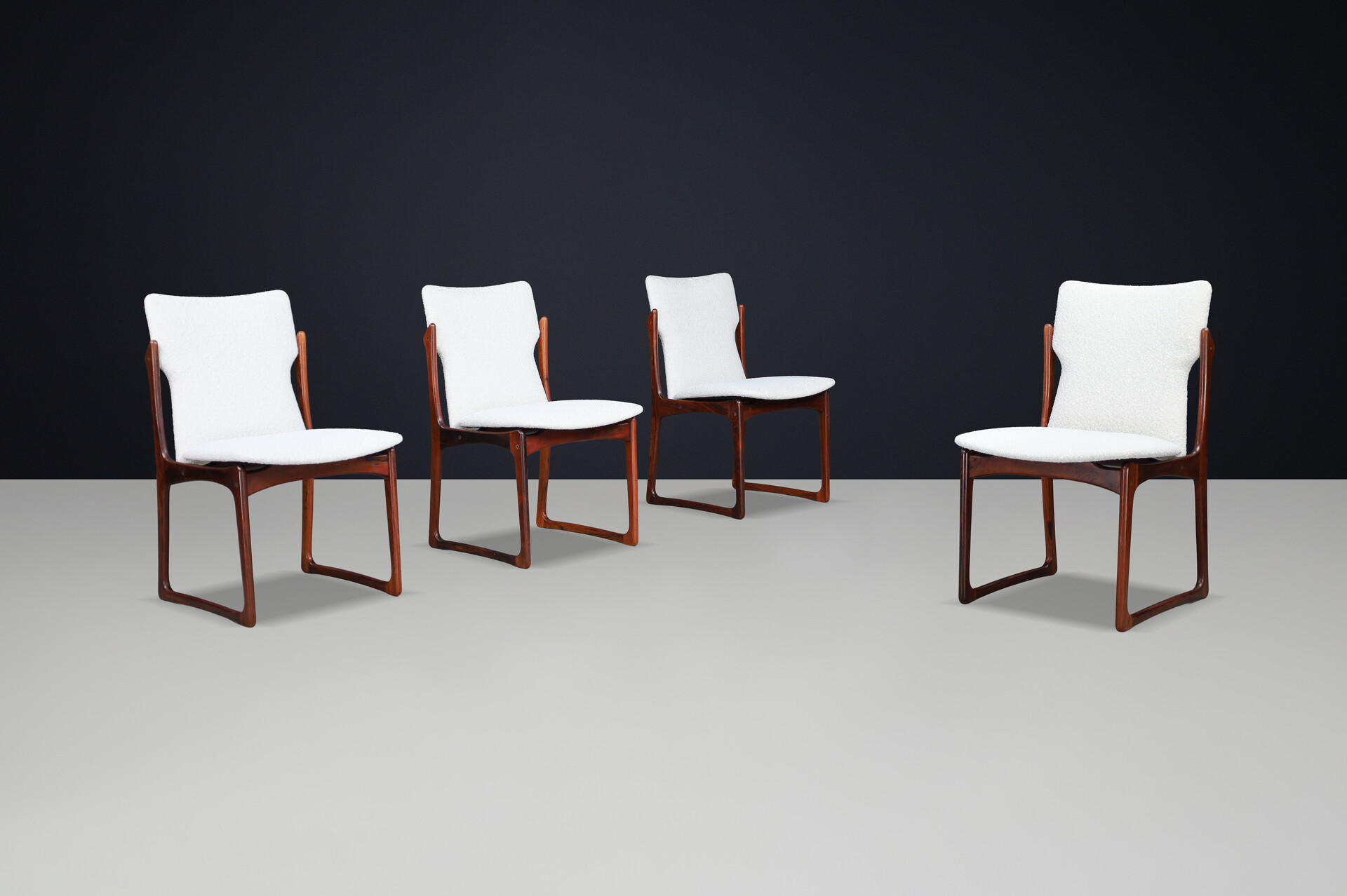 Scandinavian modern Vamdrup Stolefabrik Diningroom Chairs,Denmark 1960s Mid-20th century