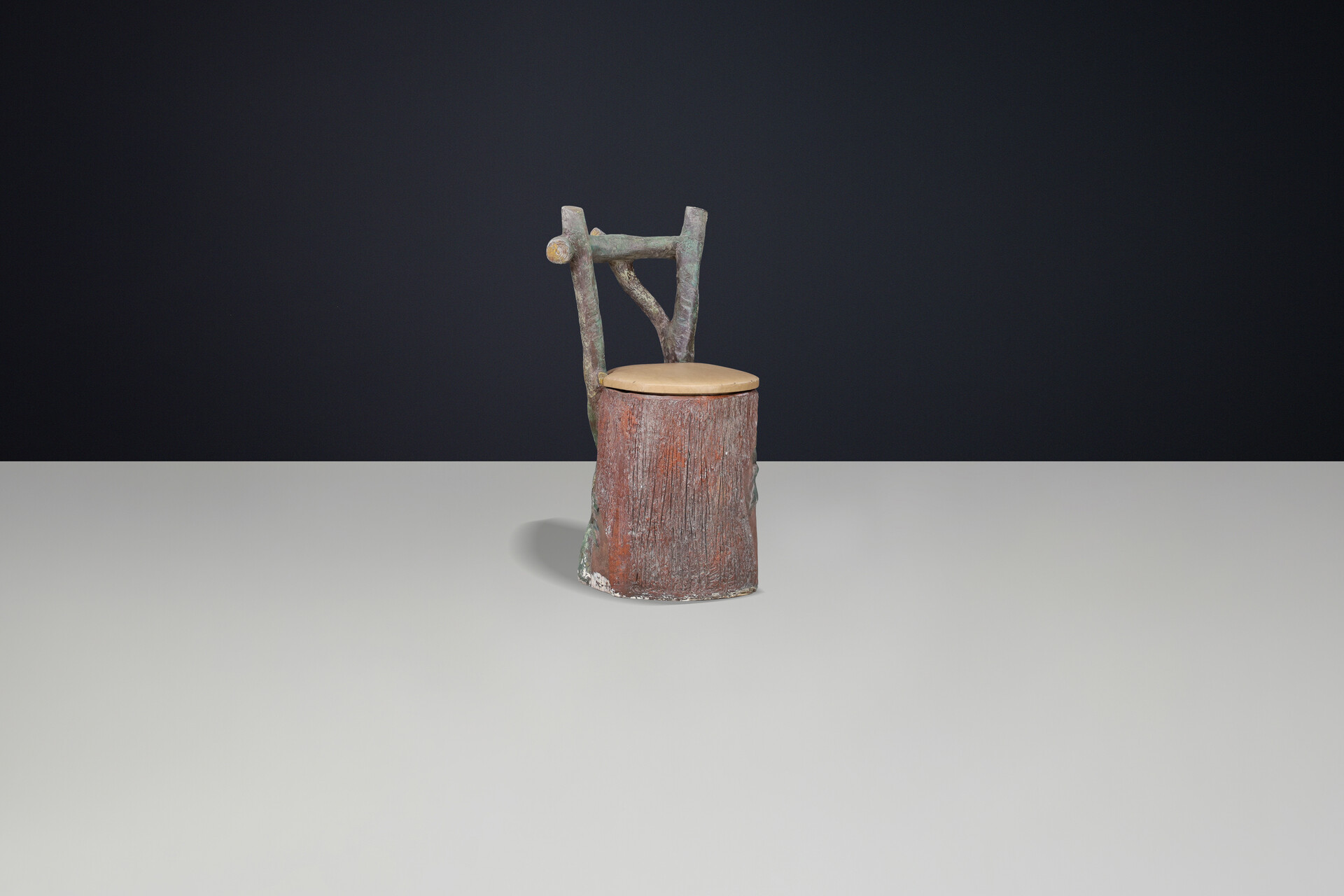 Sculptural Italian Fiberglass Dining Chairs, Mid-Century 1950s-60s Mid-20th century