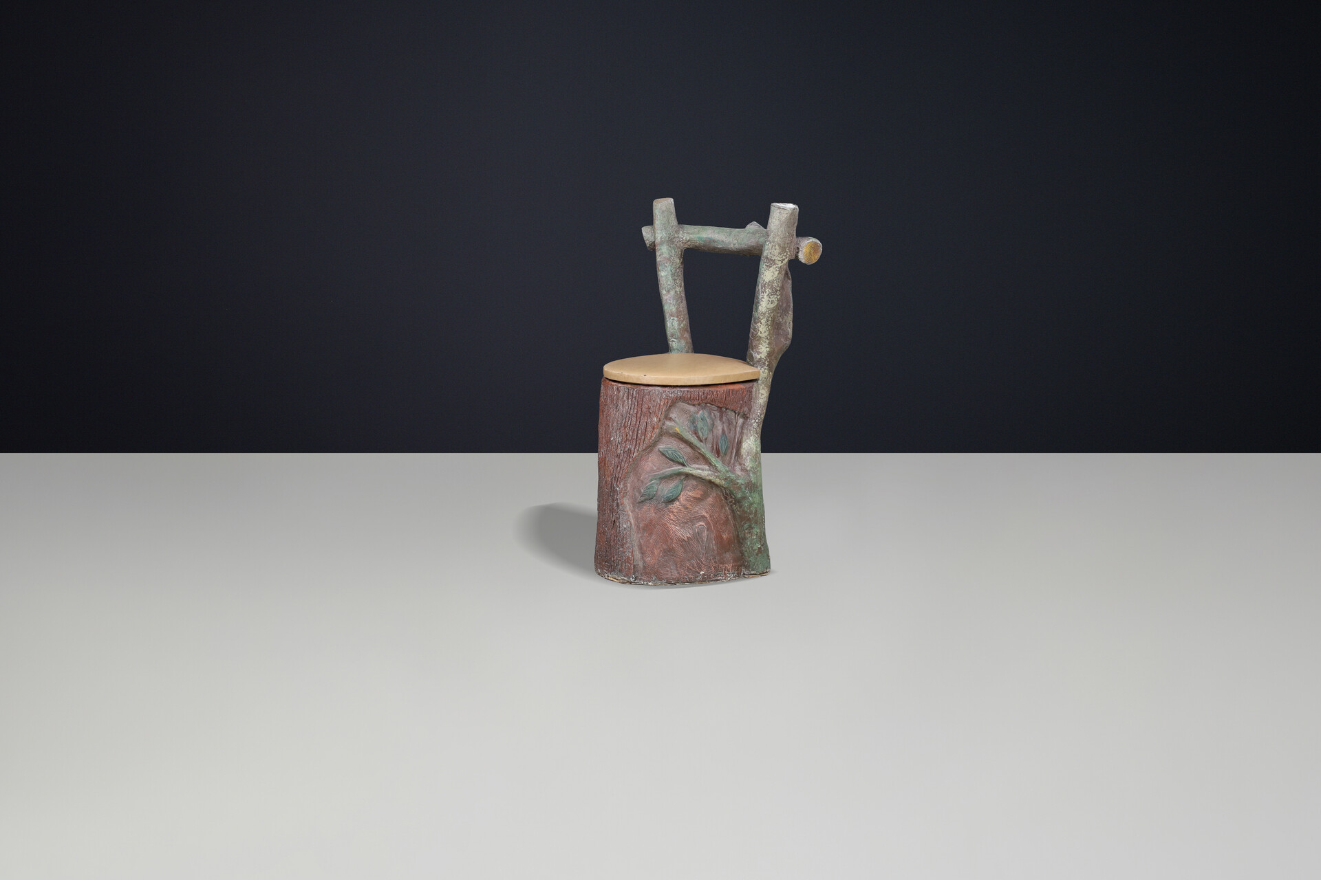 Sculptural Italian Fiberglass Dining Chairs, Mid-Century 1950s-60s Mid-20th century