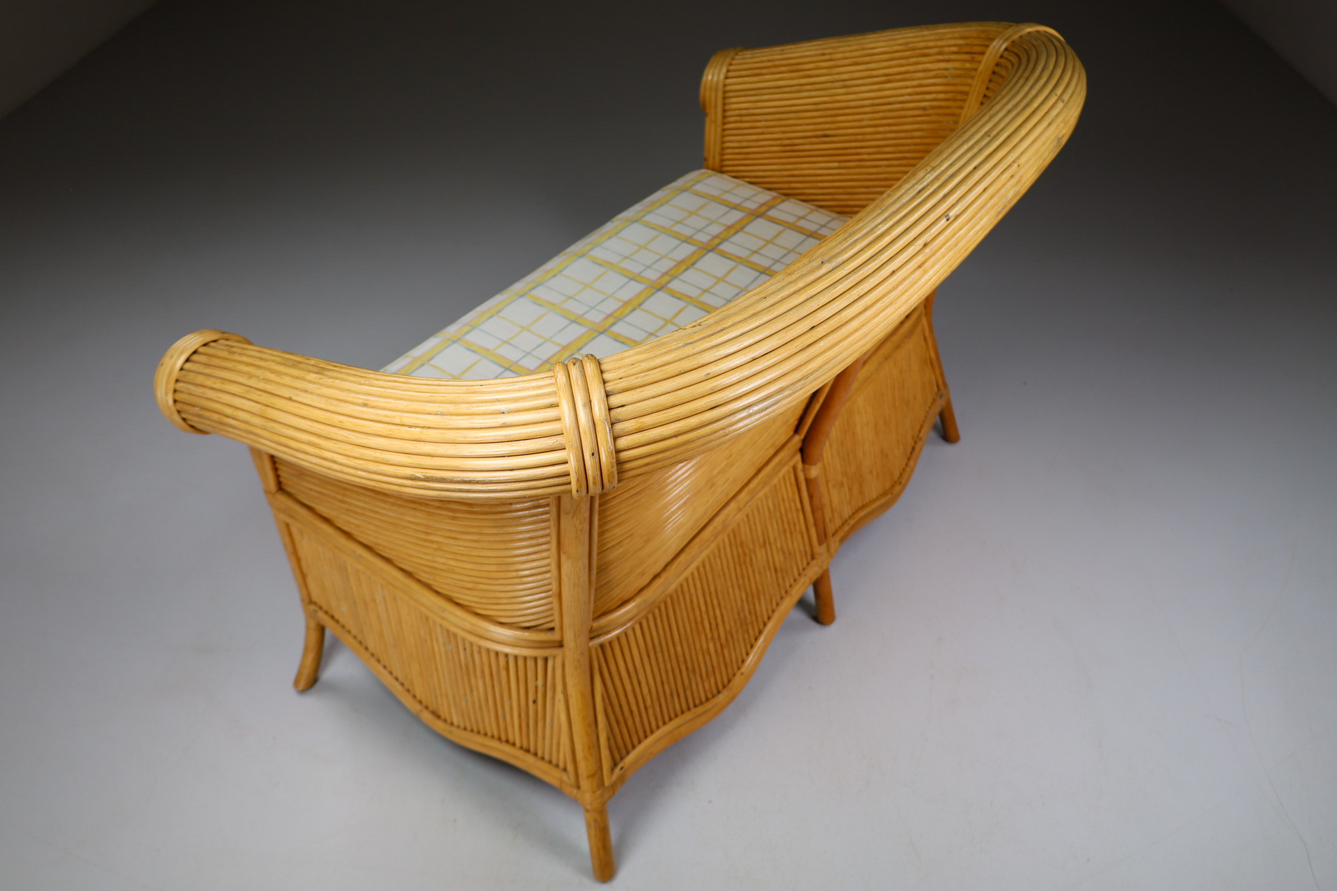 Sculptural Lounge set - Bench, 2x armchairs and table By Vivai Del Sud, Italy 1970 Late-20th century