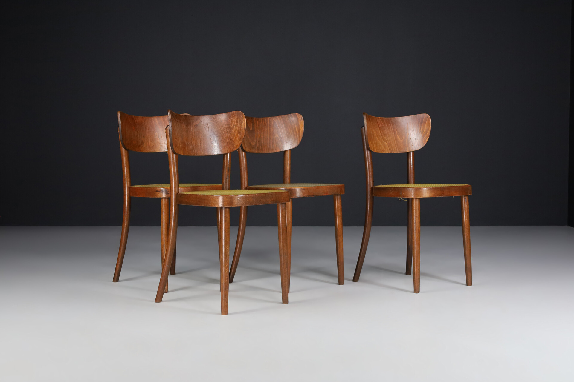 Set of 18 Bistro Chairs by TON ( Thonet ) Praque 1960s Mid-20th century