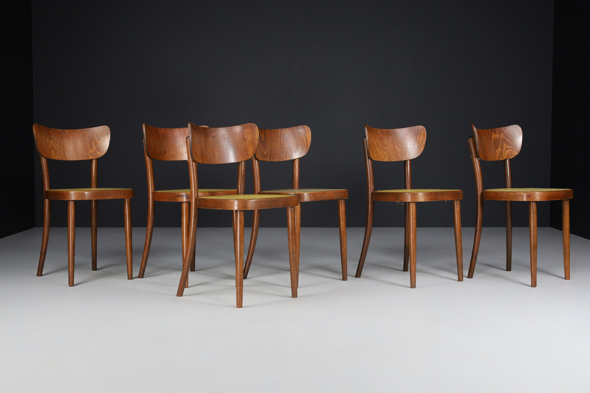 Set of 18 Bistro Chairs by TON ( Thonet ) Praque 1960s Mid-20th century