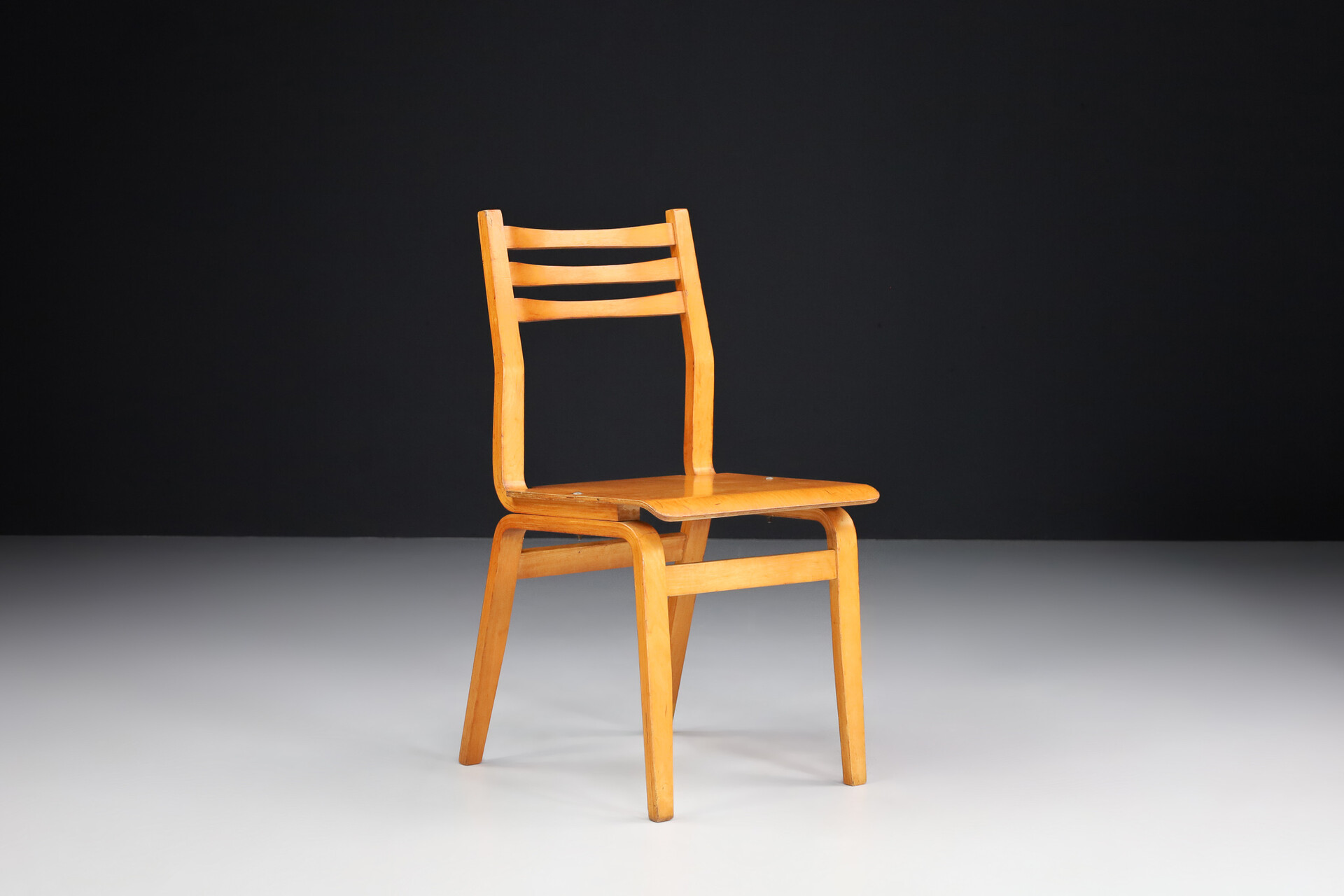 Set of 21 Plywood/Bentwood chairs, Praque 1960s Mid-20th century
