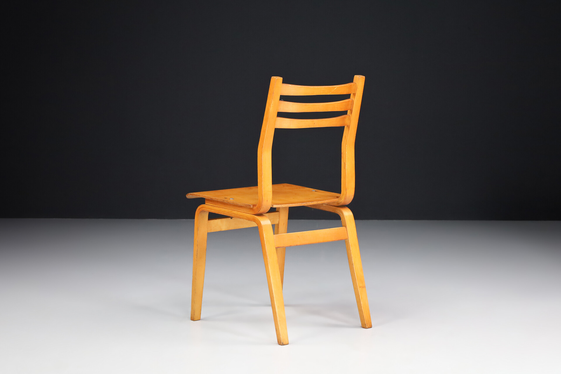 Set of 21 Plywood/Bentwood chairs, Praque 1960s Mid-20th century