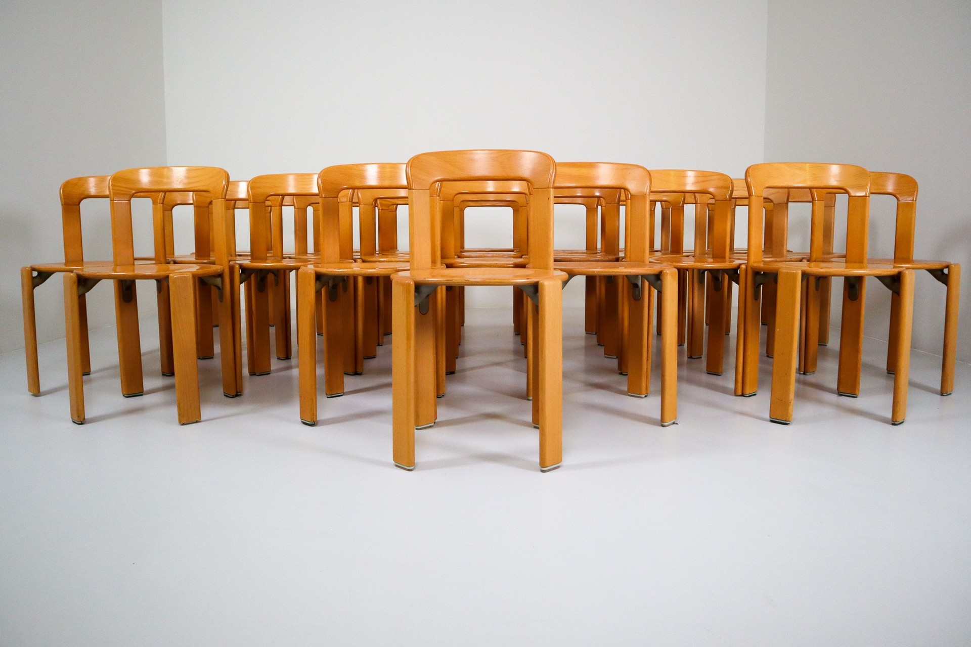 Set of 28 Dining Chairs by Bruno Rey for Kusch and Co, Zwitserland 1970s Late-20th century