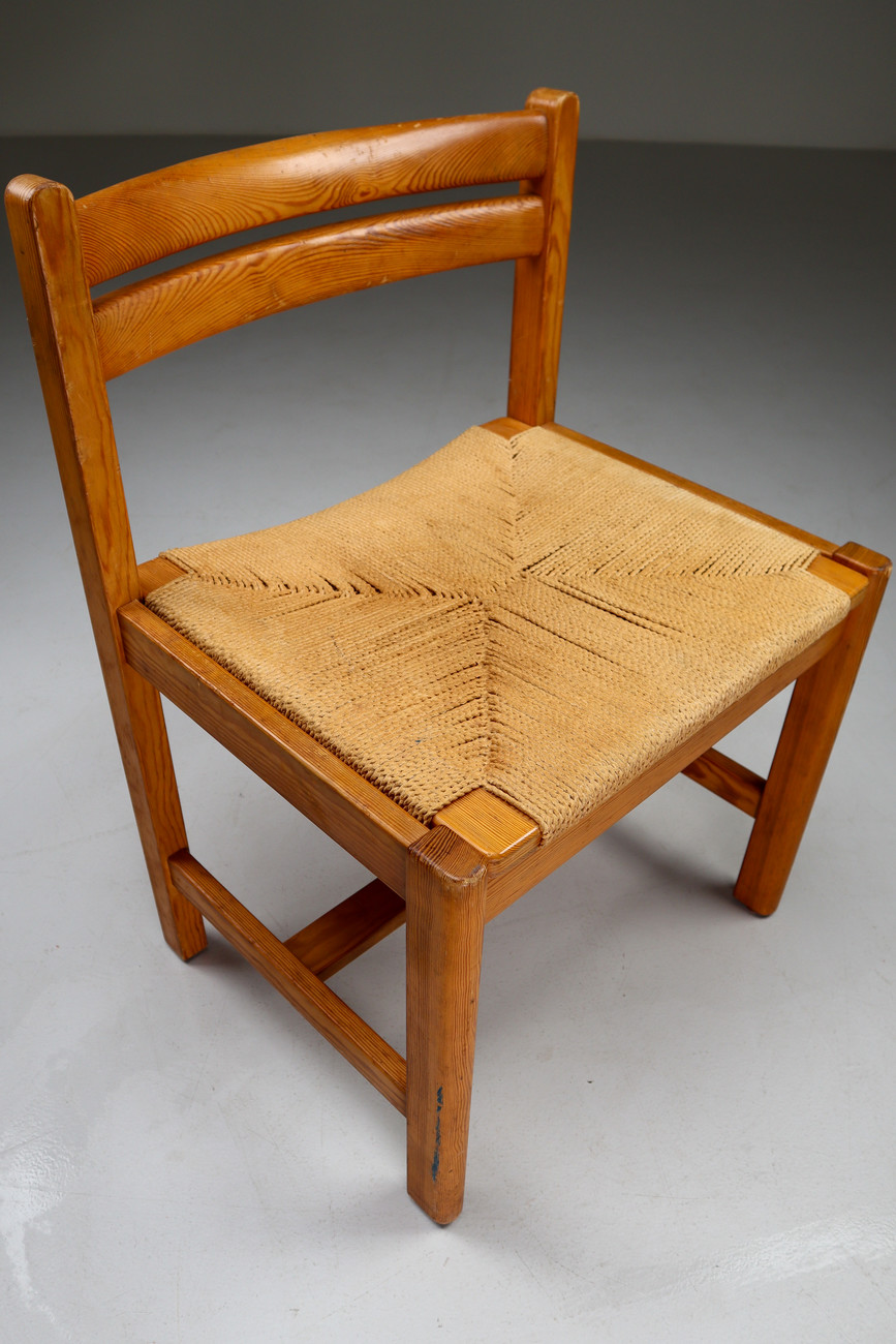 Set of 4 Asserbo Dining Chairs by Børge Mogensen for Karl Andersson & Söner, Sweden Mid-20th century